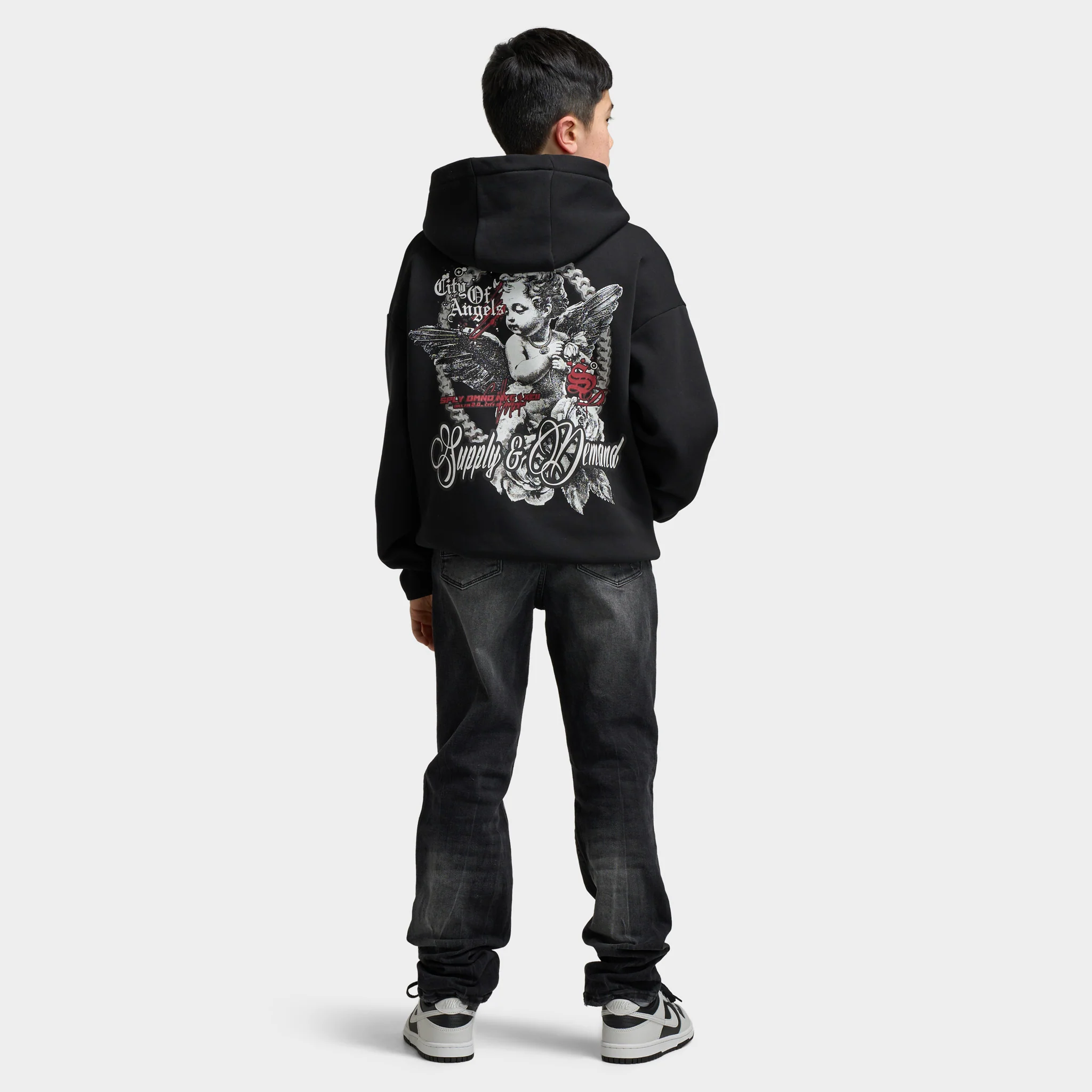 Supply & Demand Juniors Feller Hoodie / Black - Image 5