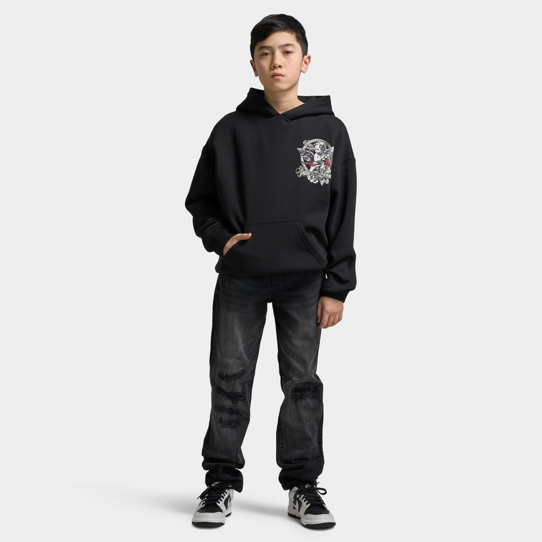 Supply & Demand Juniors Feller Hoodie / Black - Image 6