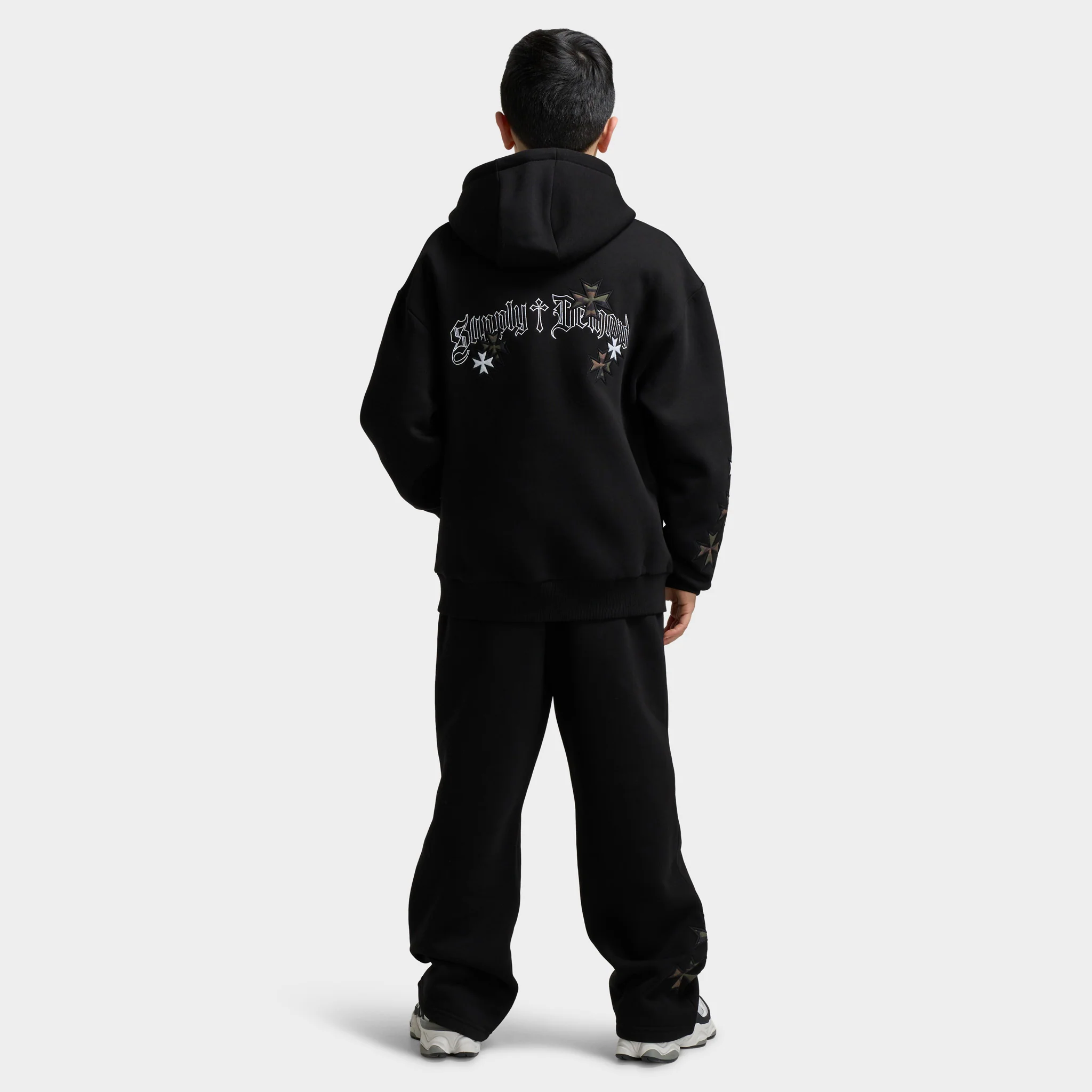 Supply & Demand Juniors' Slate Full-Zip Hoodie / Black - Image 2
