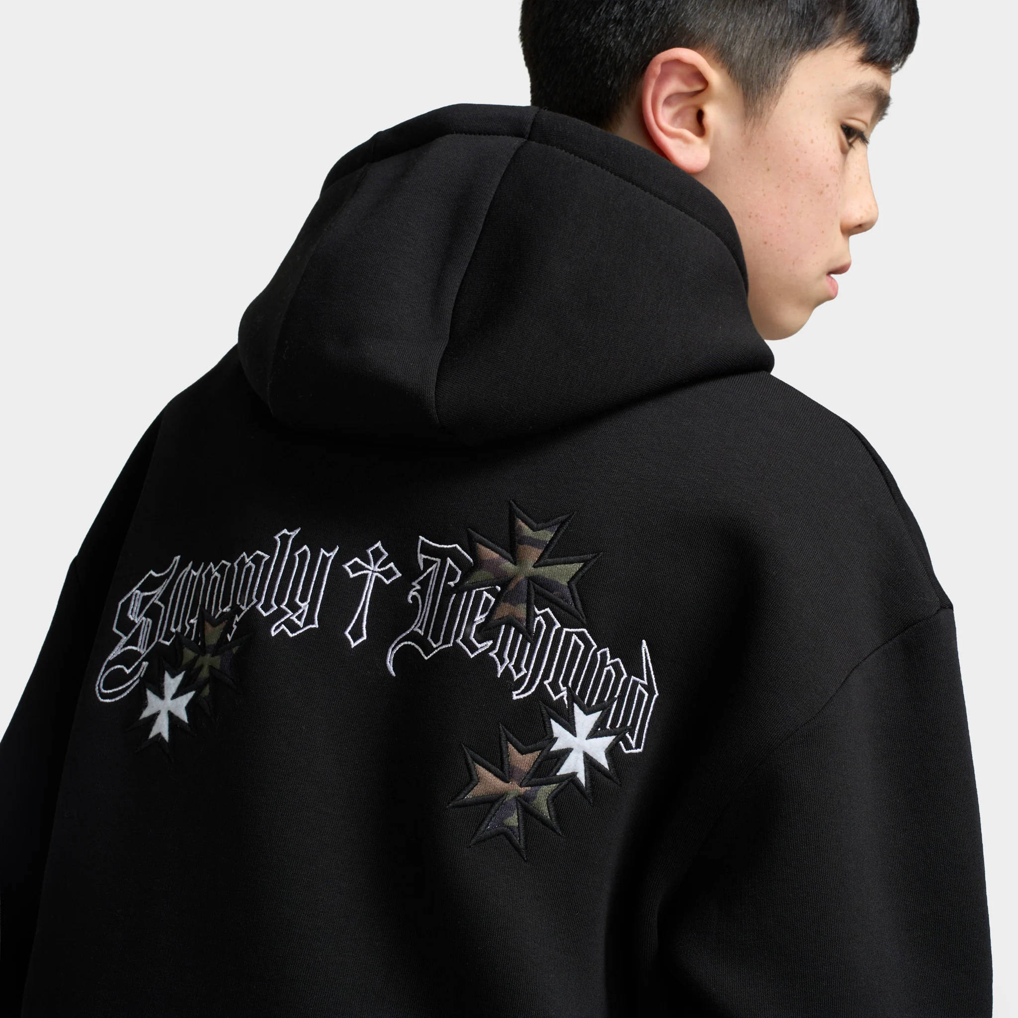 Supply & Demand Juniors' Slate Full-Zip Hoodie / Black - Image 6