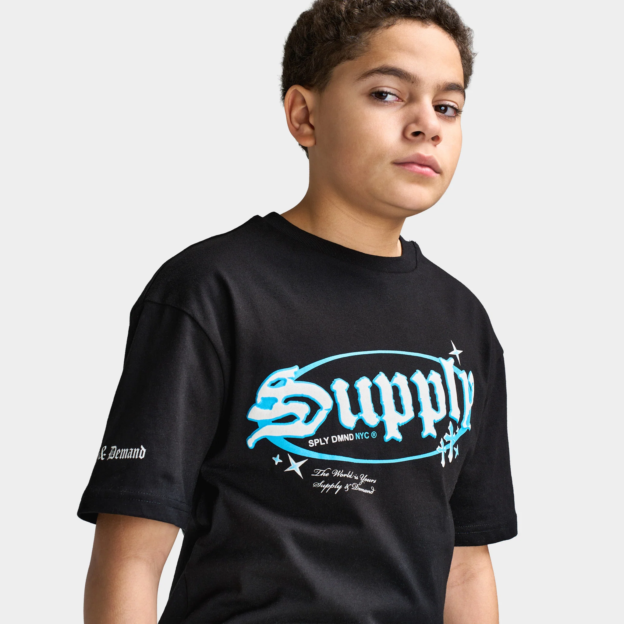 Supply & Demand Juniors' Treport T-Shirt / Black - Image 2