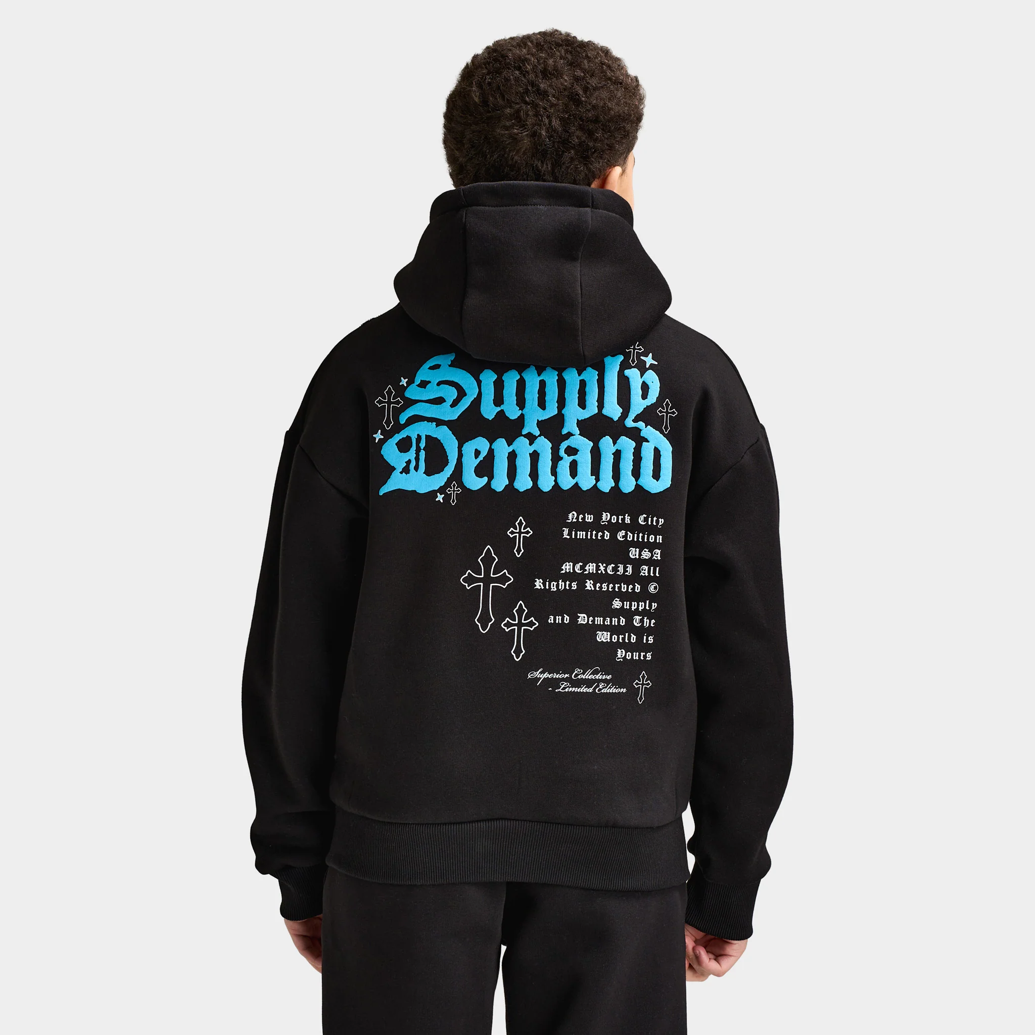 Supply & Demand Juniors' Treport Hoodie / Black - Image 2