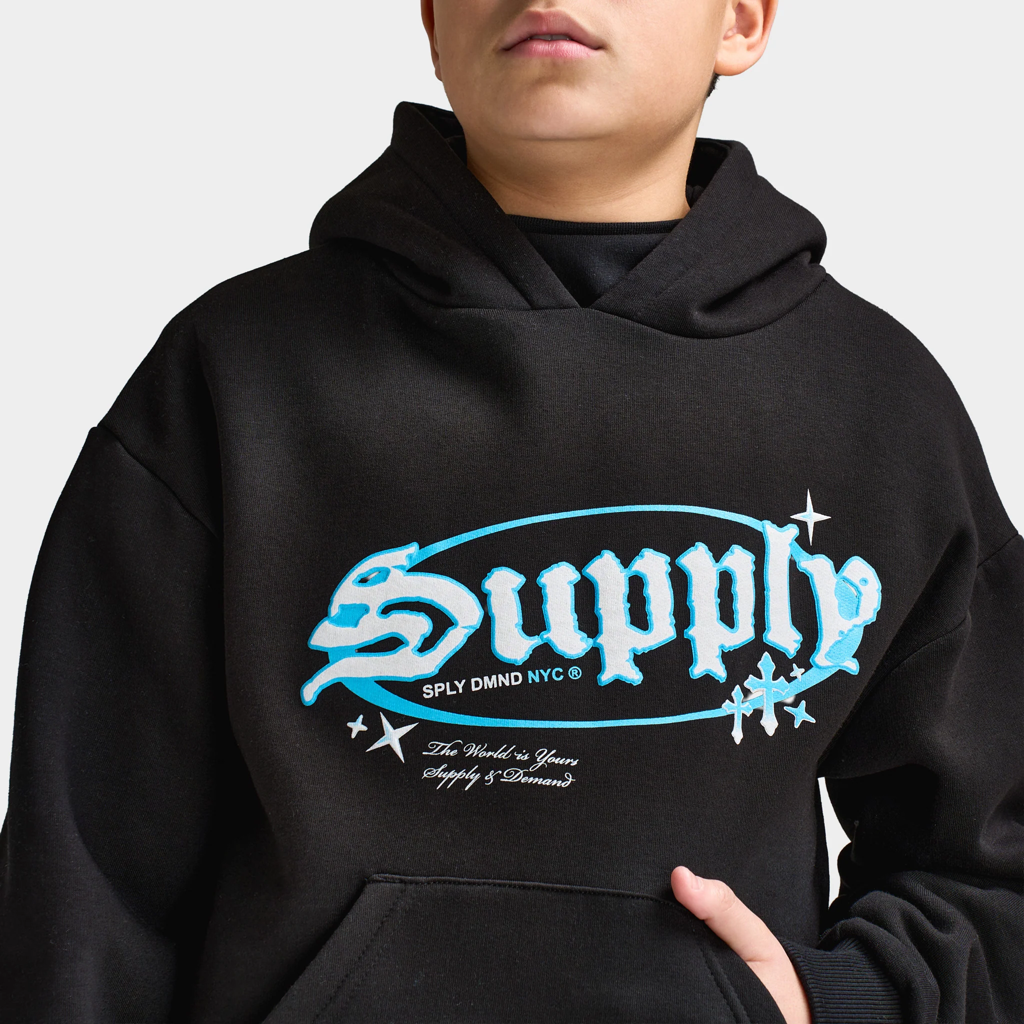 Supply & Demand Juniors' Treport Hoodie / Black - Image 3