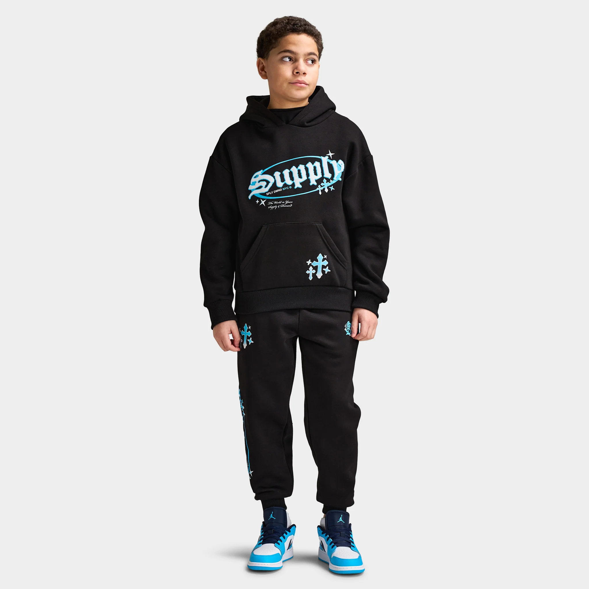 Supply & Demand Juniors' Treport Hoodie / Black - Image 5