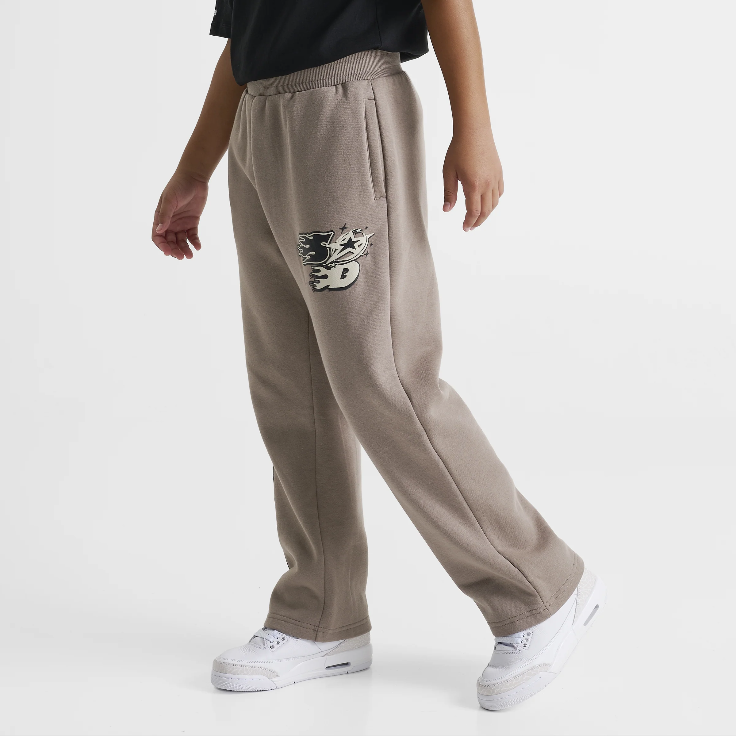Supply & Demand Juniors' Urban Open Hem Pants / Driftwood - Image 3