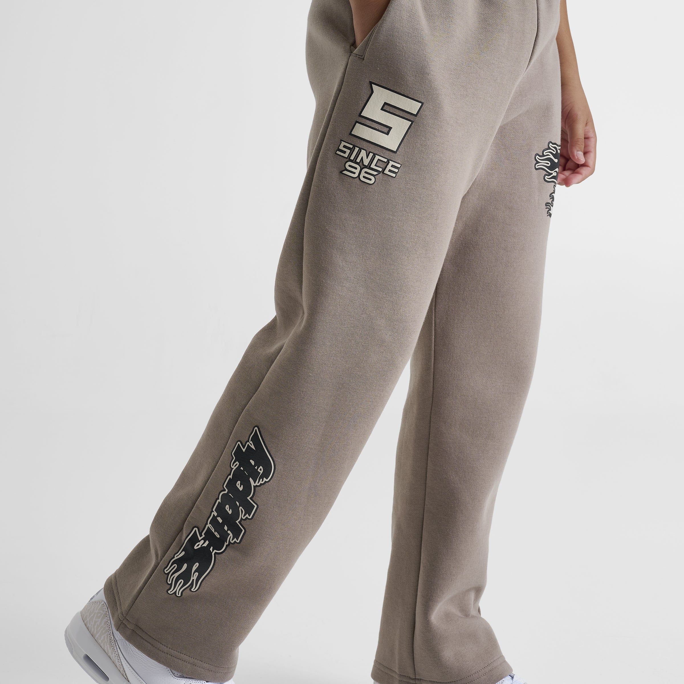 Supply & Demand Juniors' Urban Open Hem Pants / Driftwood - Image 5