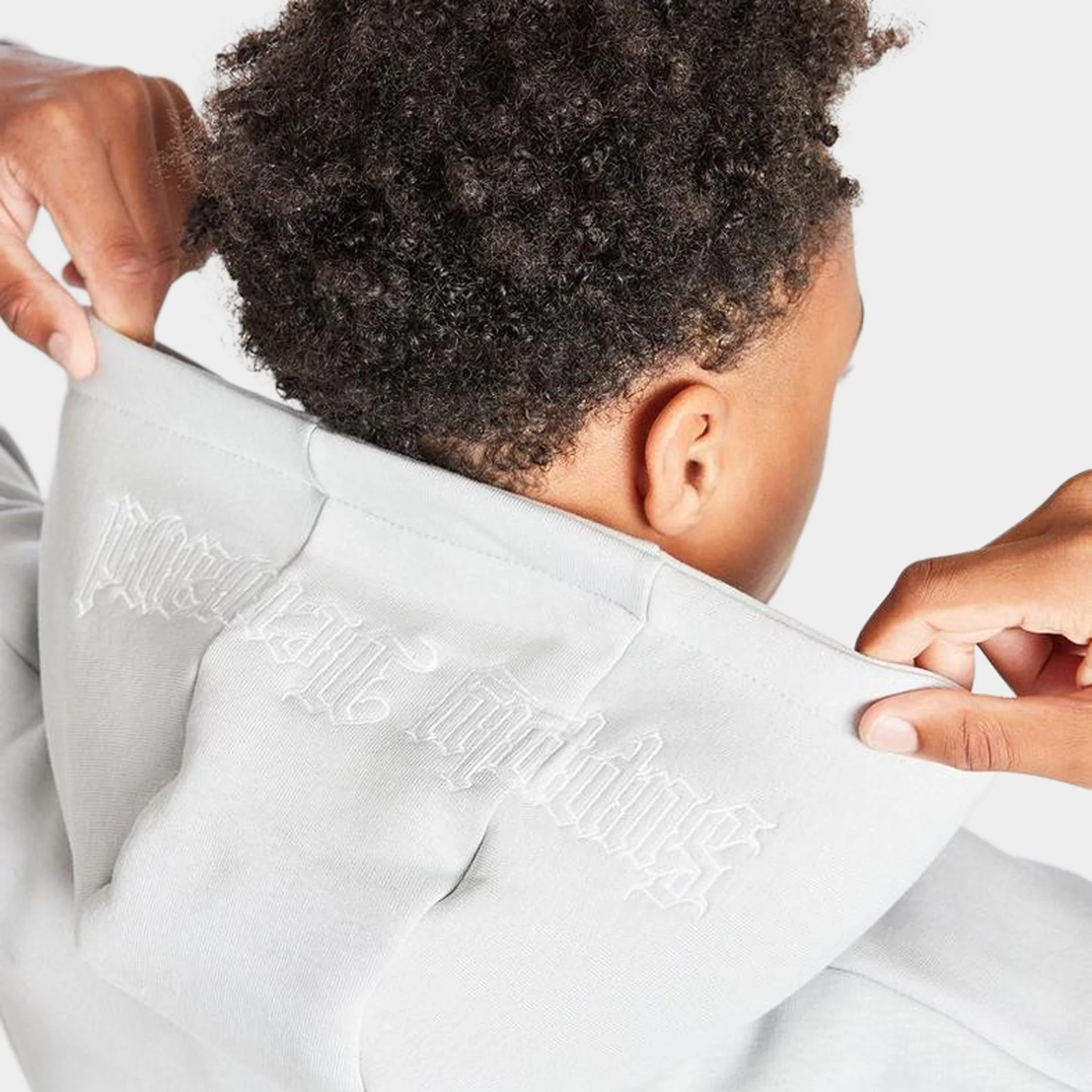 Supply & Demand Juniors' Vito Pullover Hoodie / Light Grey - Image 5