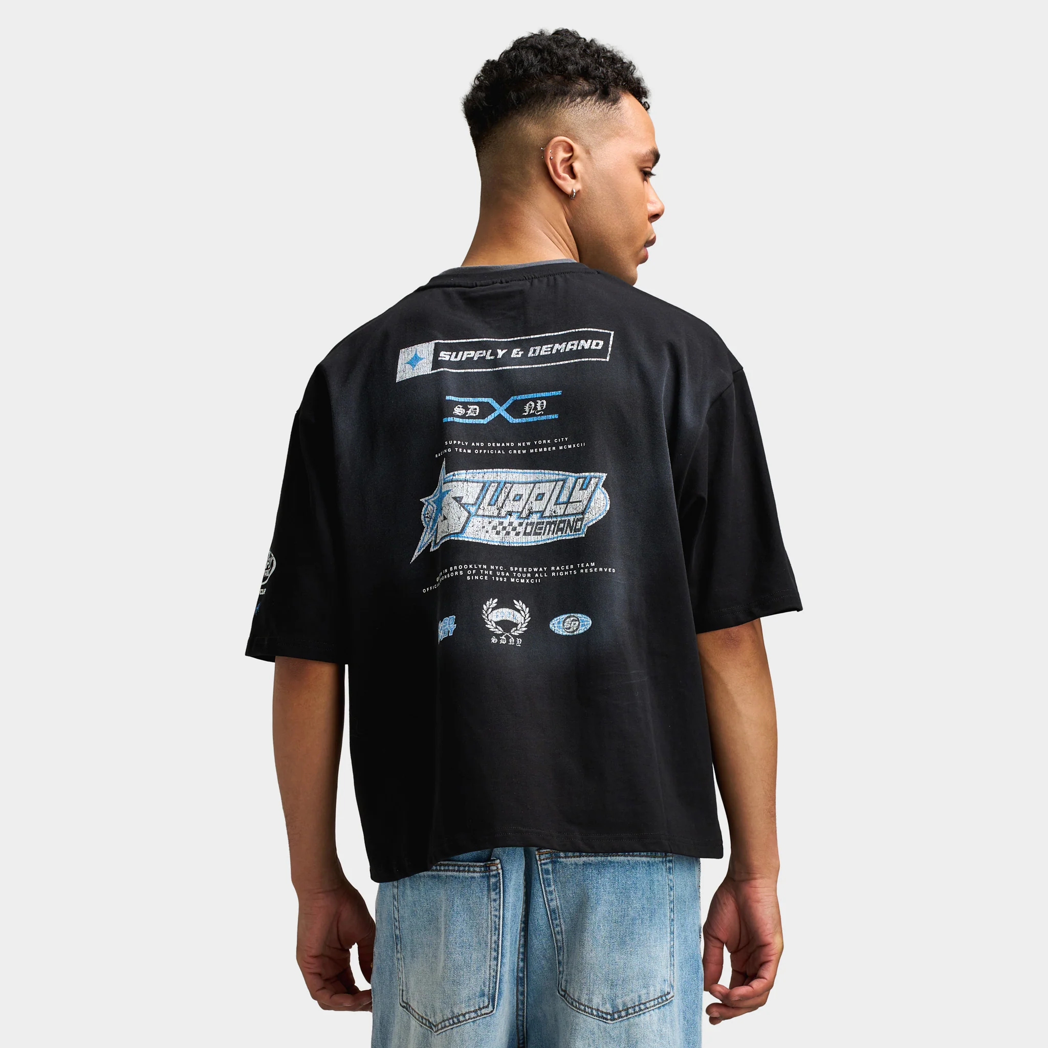 Supply Demand Sponsor T-Shirt / Washed Black - Image 2