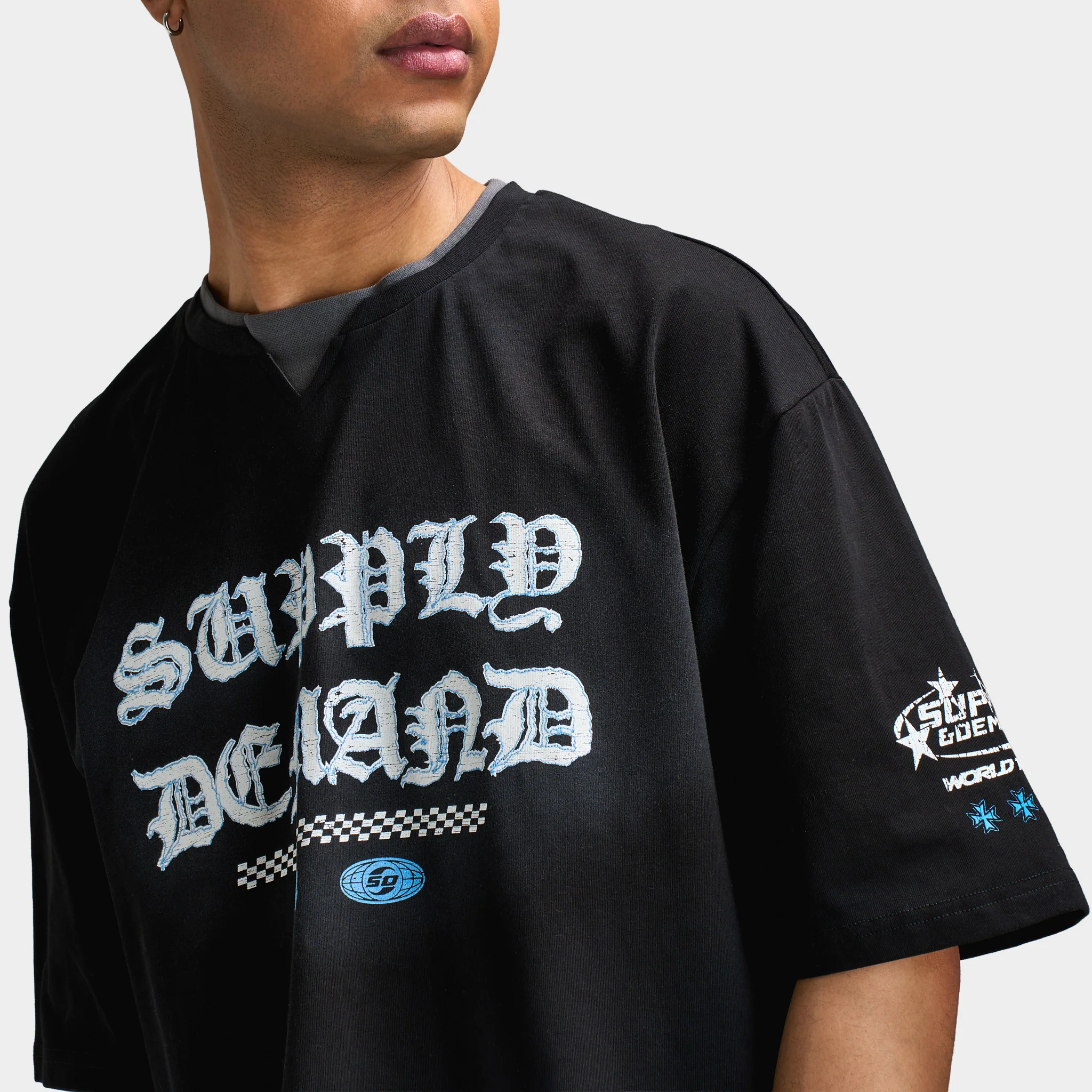 Supply Demand Sponsor T-Shirt / Washed Black - Image 3