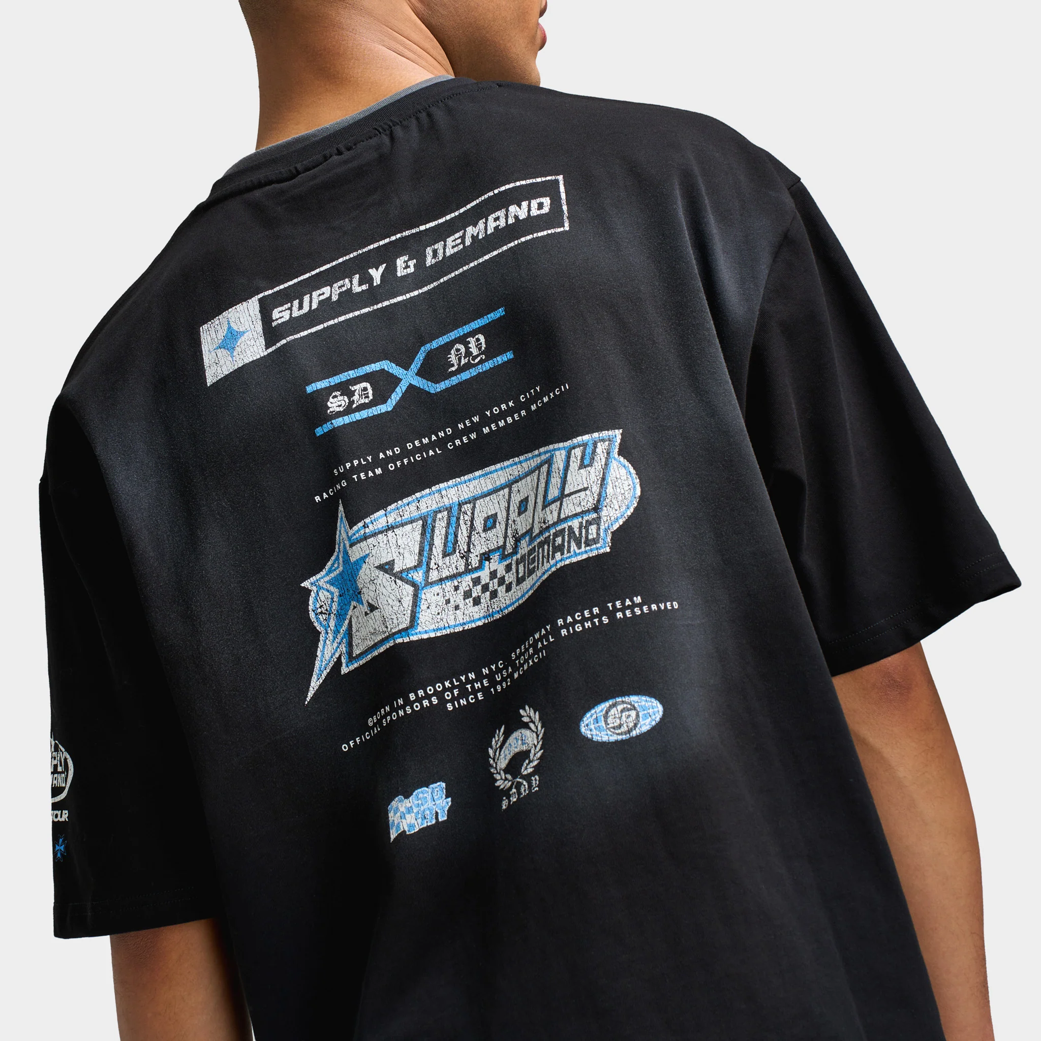 Supply Demand Sponsor T-Shirt / Washed Black - Image 4