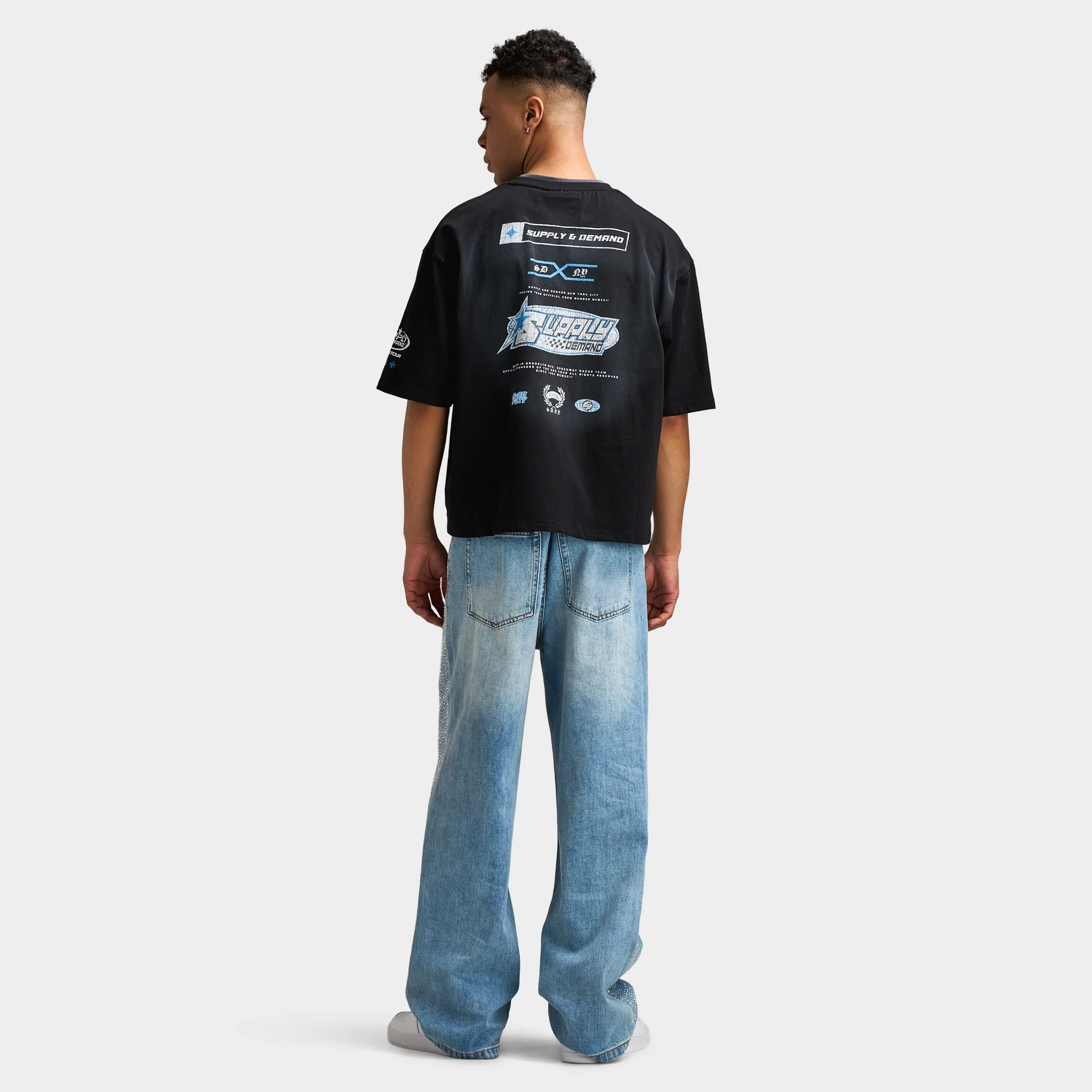 Supply Demand Sponsor T-Shirt / Washed Black - Image 6