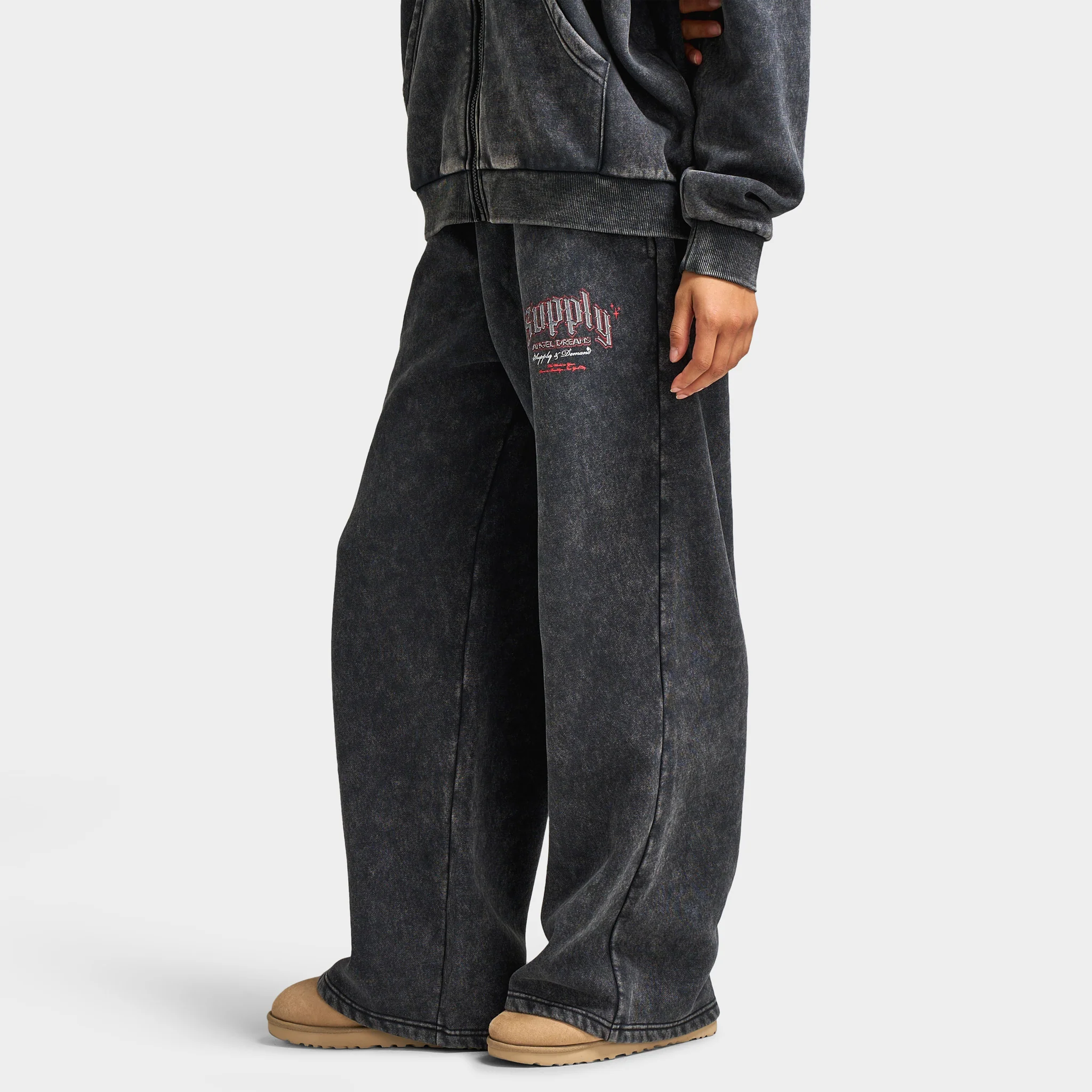 Supply & Demand Women's Angel Dream Joggers / Washed Black - Image 3