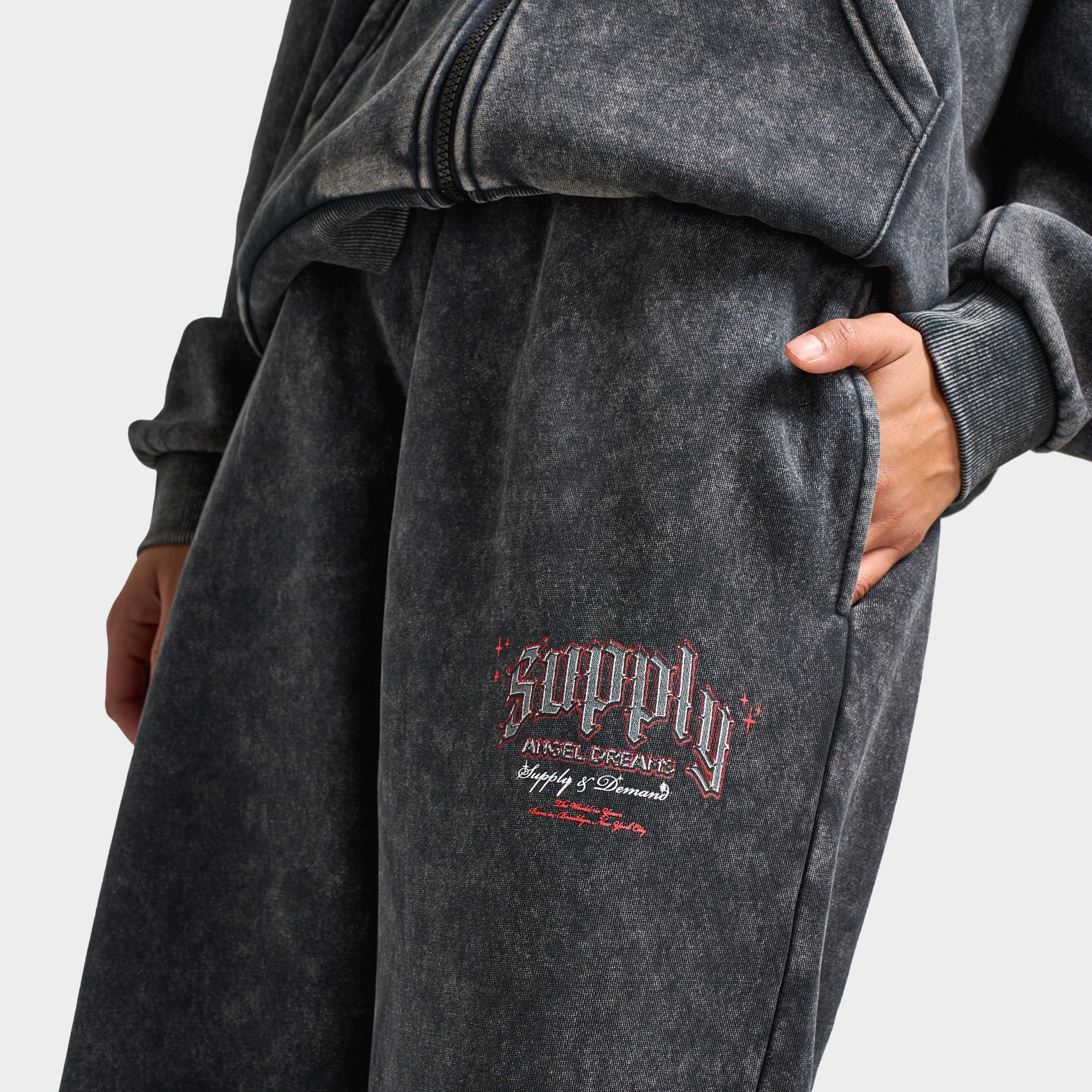 Supply & Demand Women's Angel Dream Joggers / Washed Black - Image 5