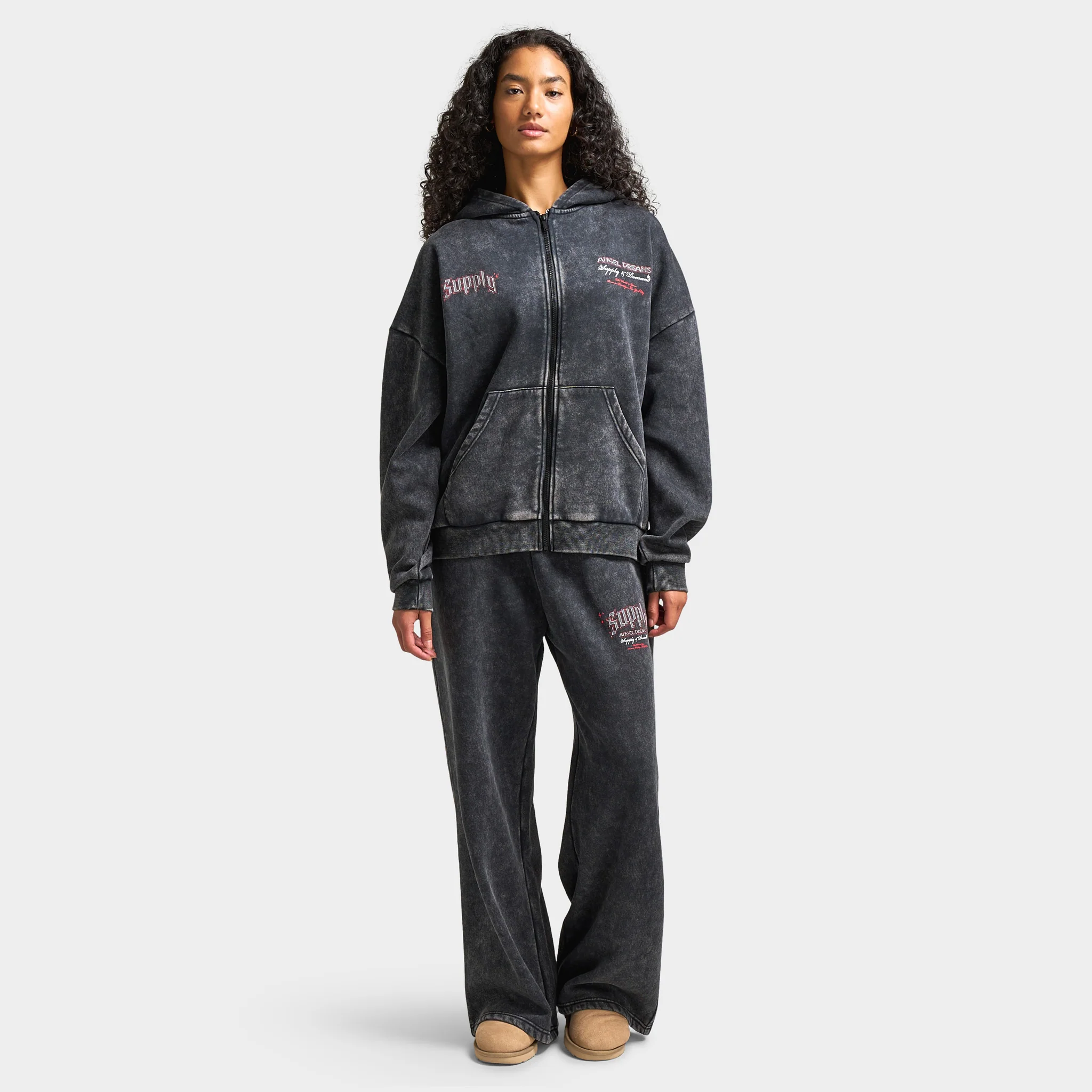 Supply & Demand Women's Angel Dream Joggers / Washed Black - Image 6