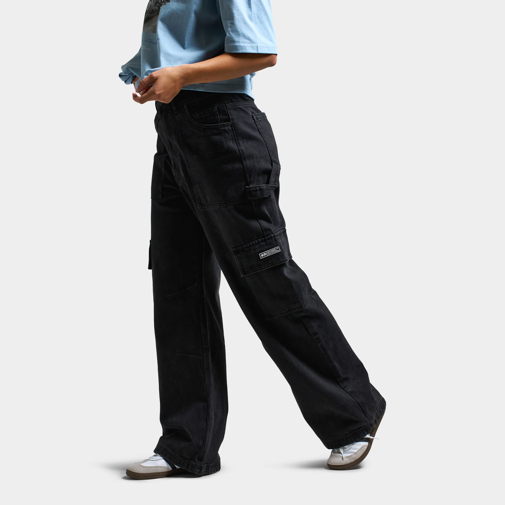 Supply & Demand Women's Cargo Jeans / Black - Image 5
