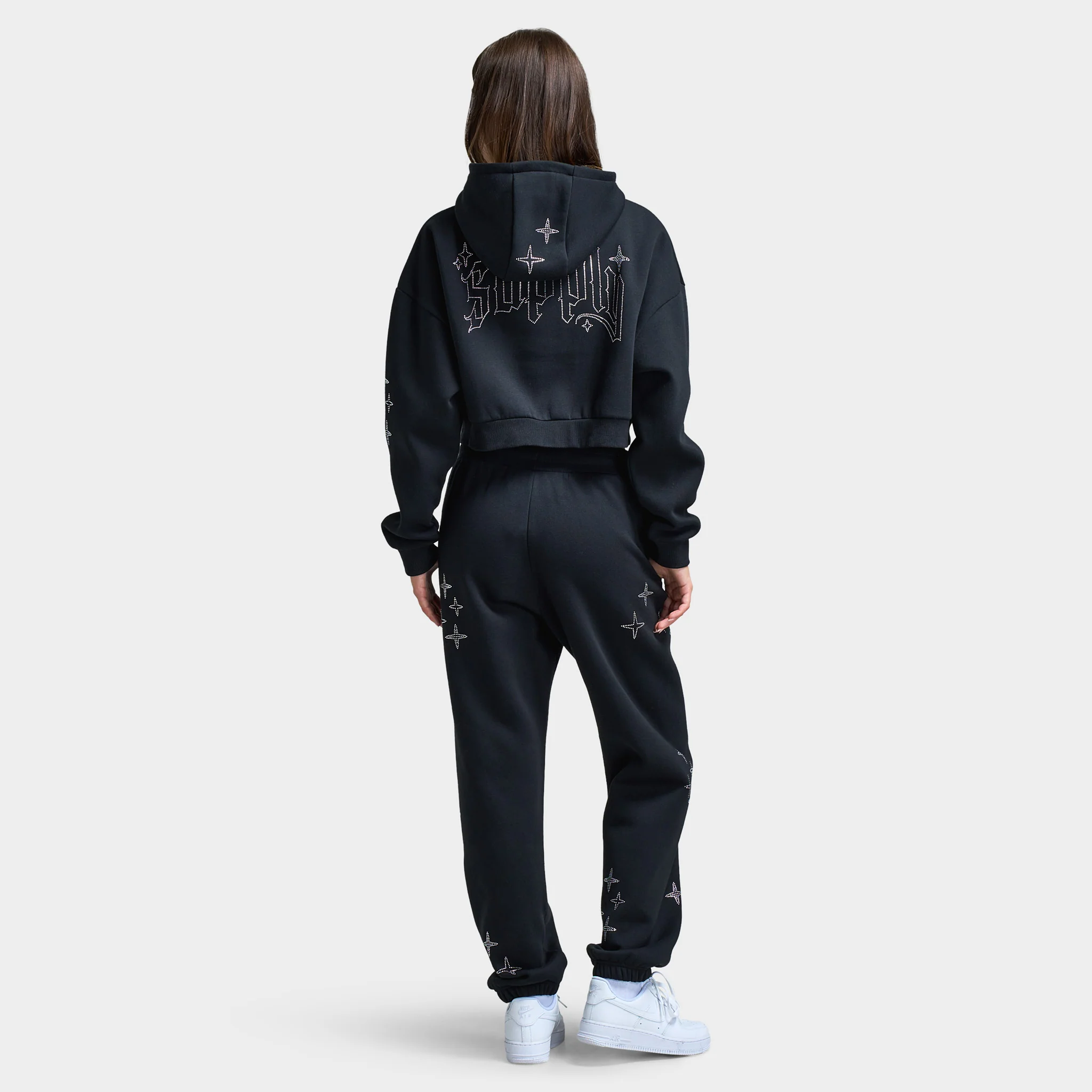 Supply & Demand Women's Kella Cropped Fullzip Hoodie / Black - Image 5