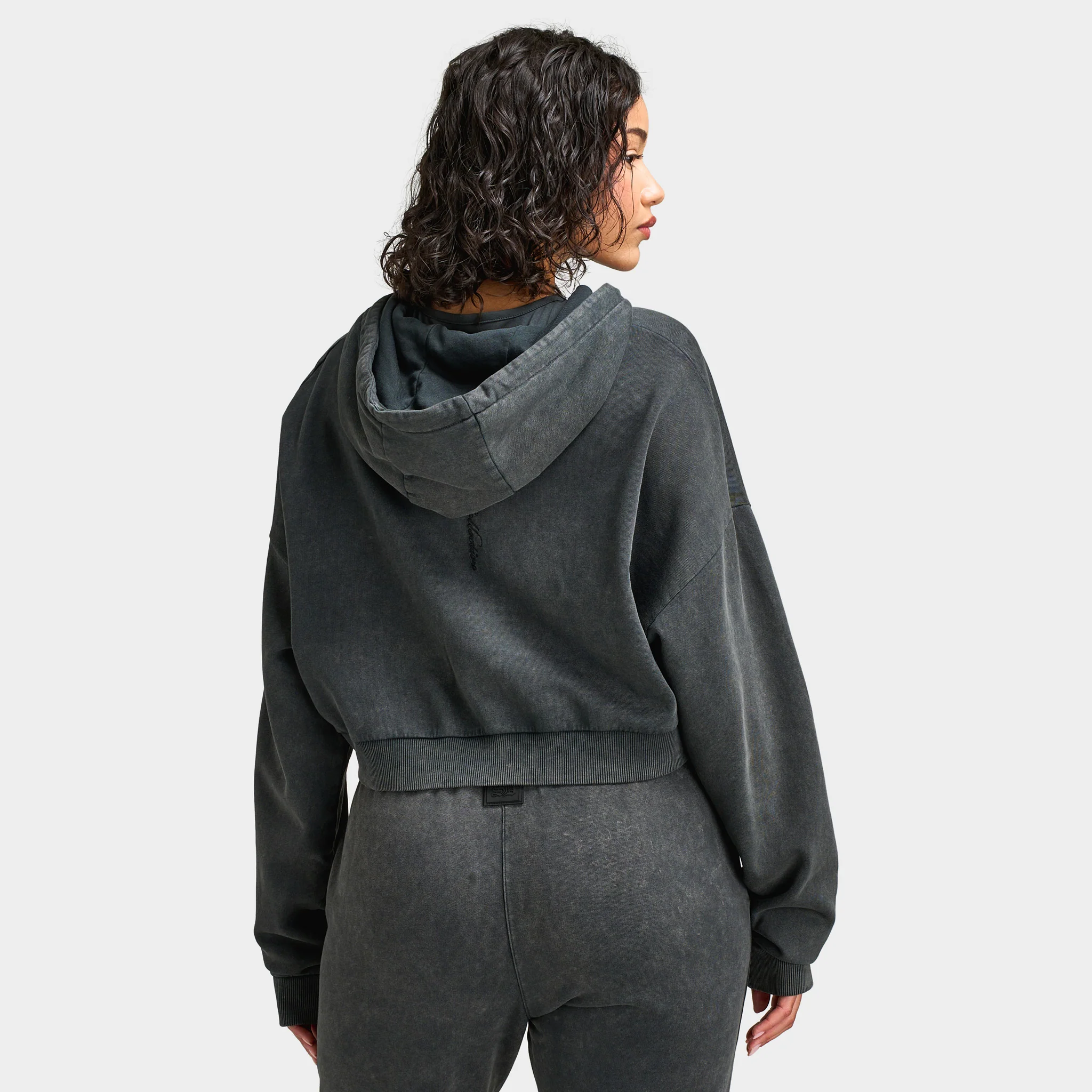 Supply & Demand Women's Monair Boxy Full Zip Hoodie / Grey W - Image 2