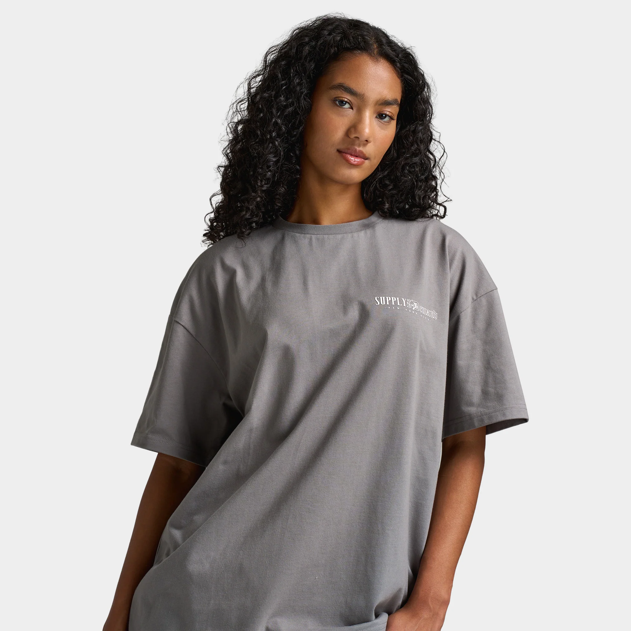 Supply & Demand Women's Scorp Tee / Distressed Grey - Image 3