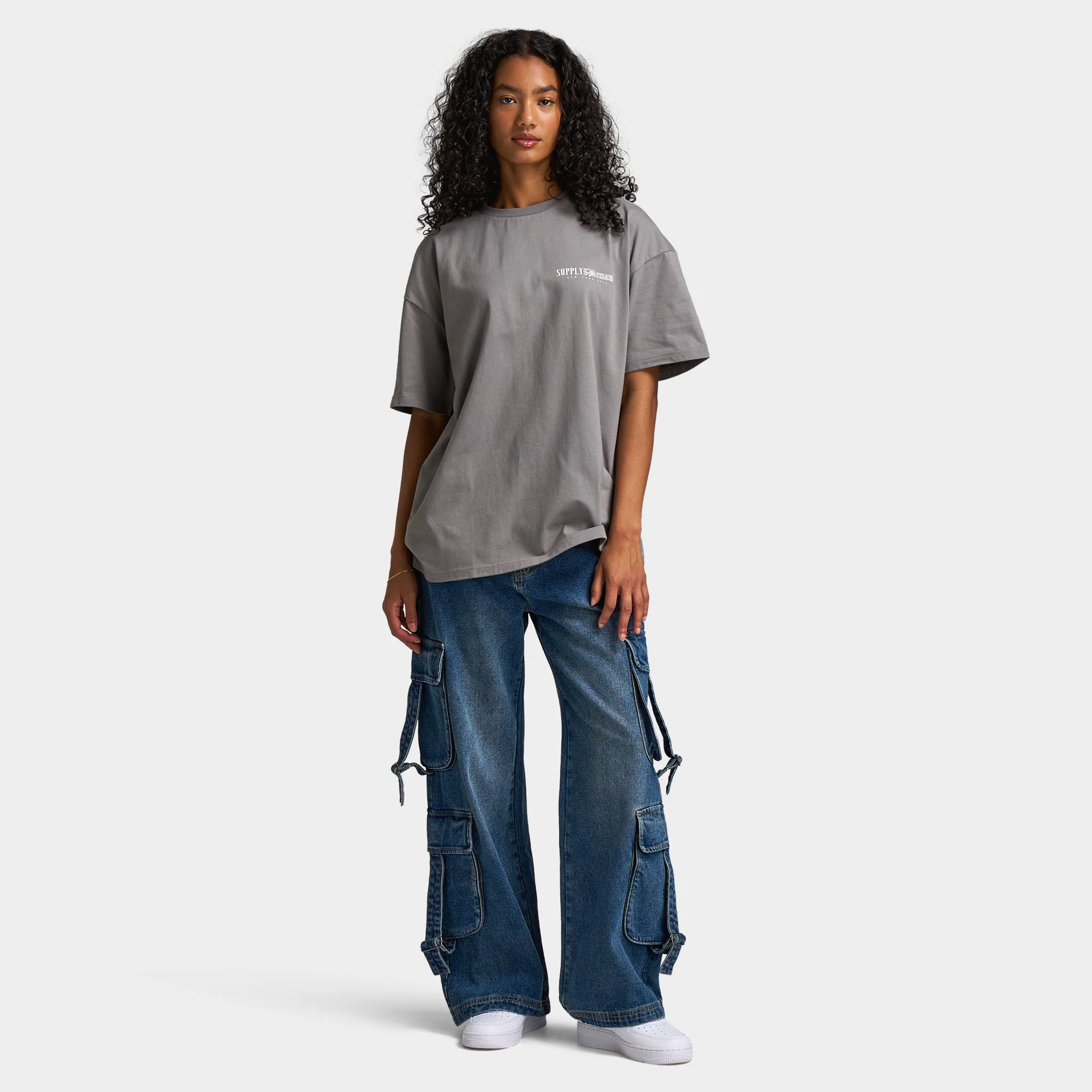 Supply & Demand Women's Scorp Tee / Distressed Grey - Image 6