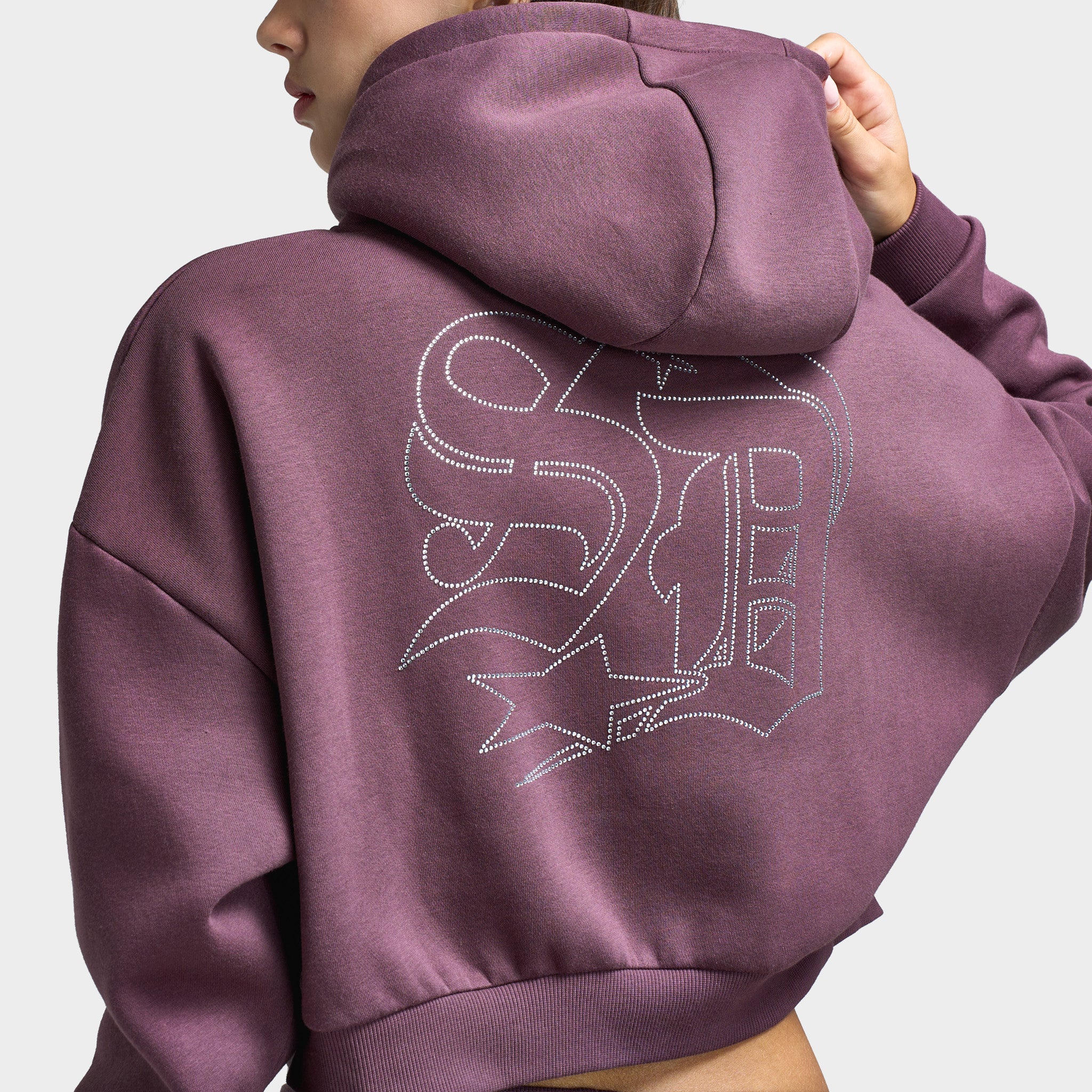 Supply & Demand Women's Stead Boxy Fullzip Hoodie / Huckleberry - Image 4