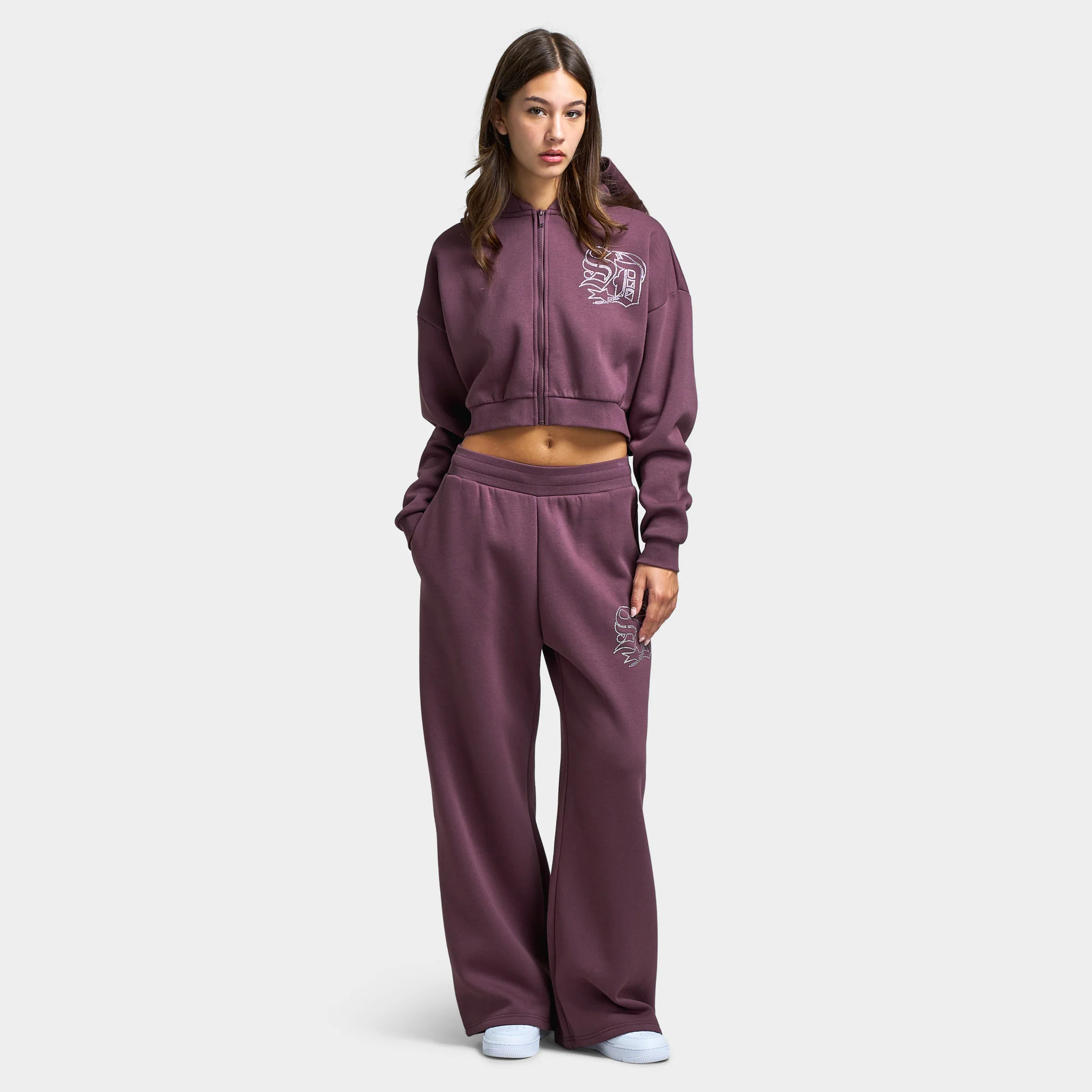 Supply & Demand Women's Stead Boxy Fullzip Hoodie / Huckleberry - Image 6
