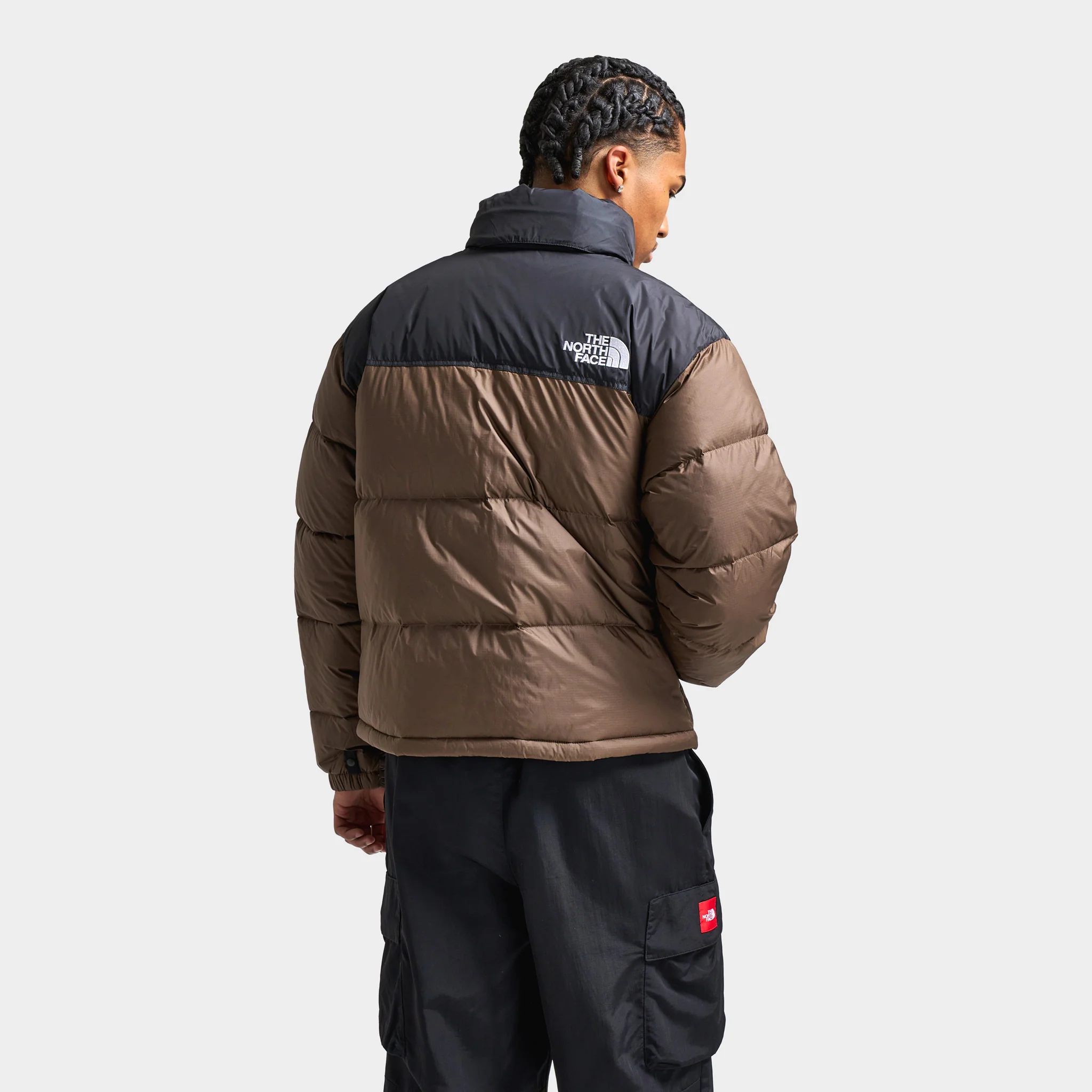 The North Face 1996 Retro Nuptse Jacket Smokey Brown / TNF Black - Image 2