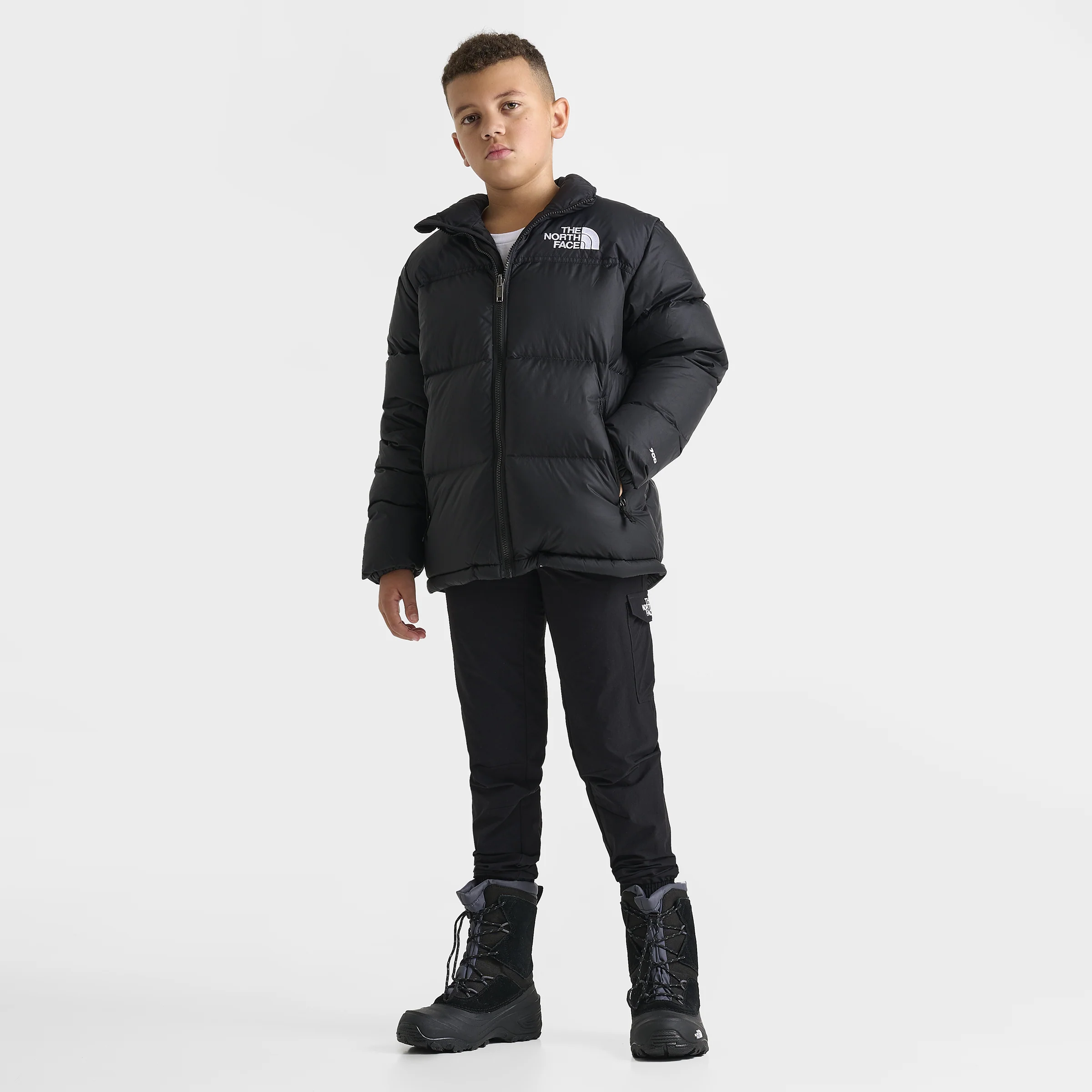 The North Face Junior Boys' 1996 Retro Nuptse Jacket / Black - Image 6
