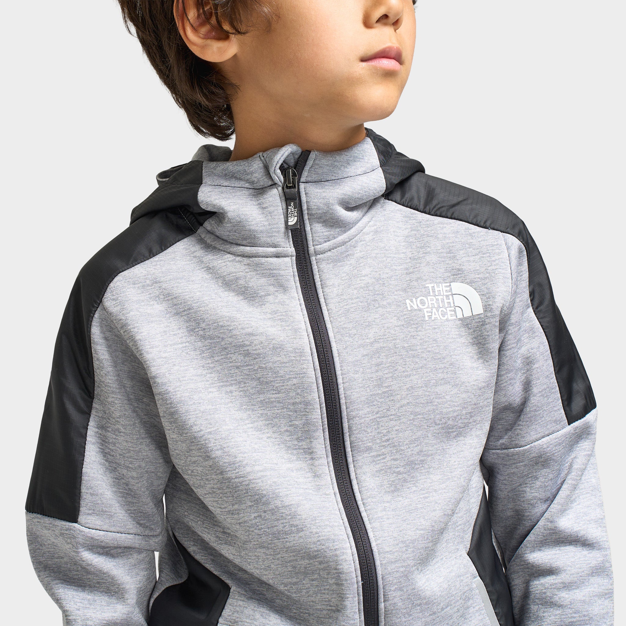 The North Face Juniors' Mittellegi Fullzip Fleece / Heather Grey - Image 3