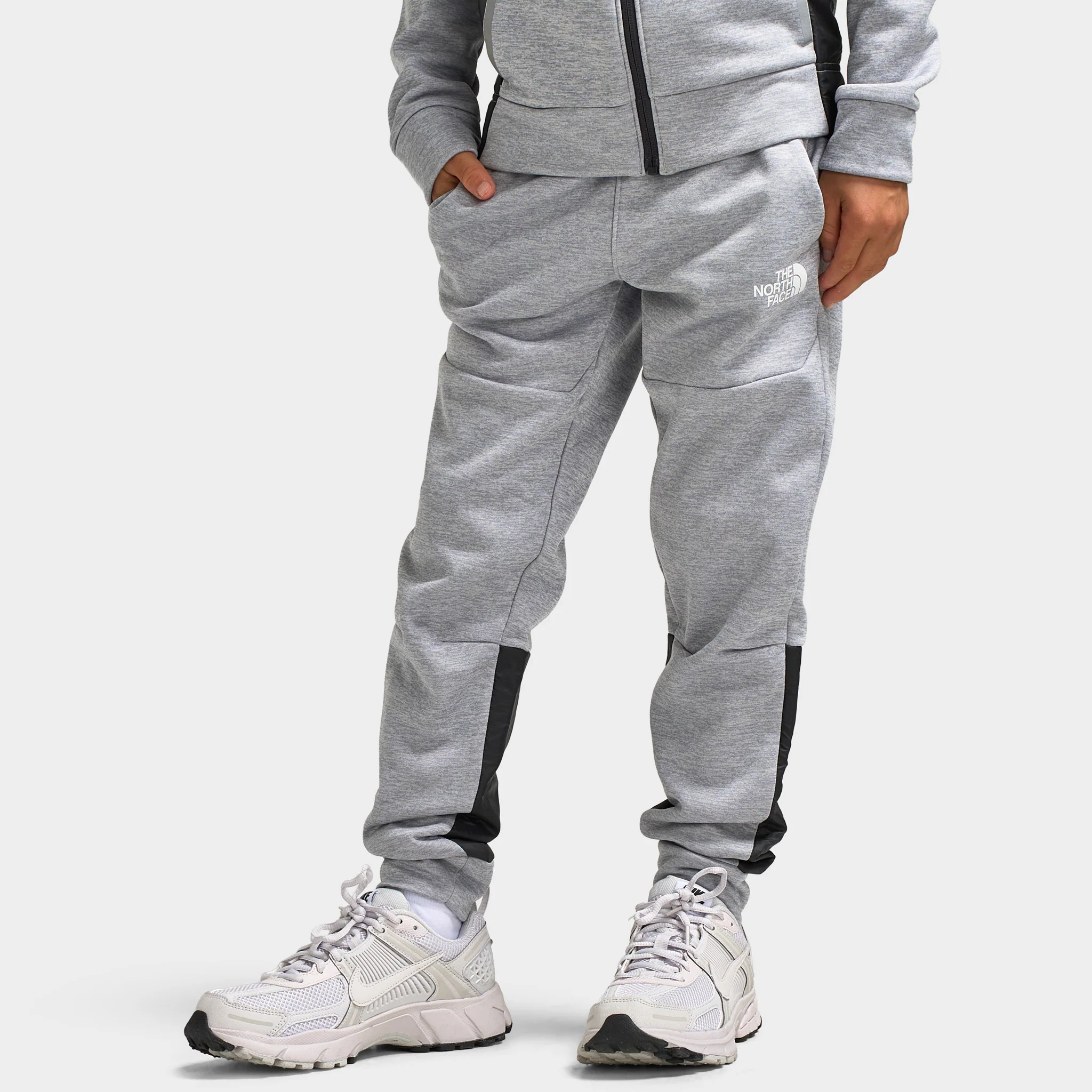 The North Face Juniors' Mittelllegi Fleece Joggers / Heather Grey - Image 3