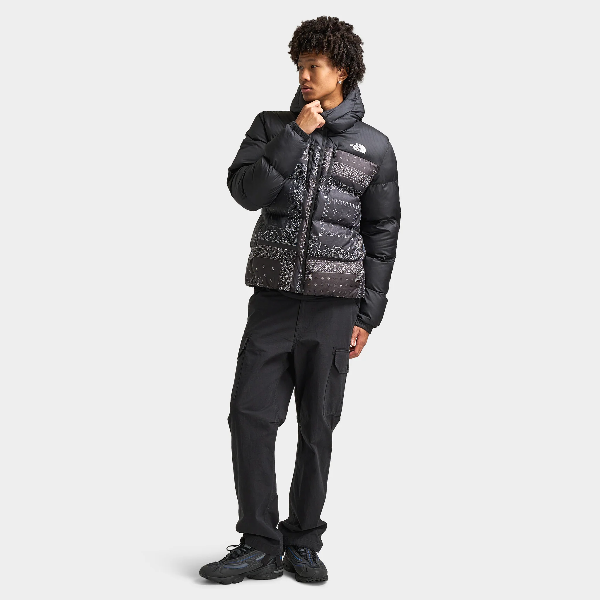 The North Face Kanaga Jacket TNF Black / Bandana Print - Image 5