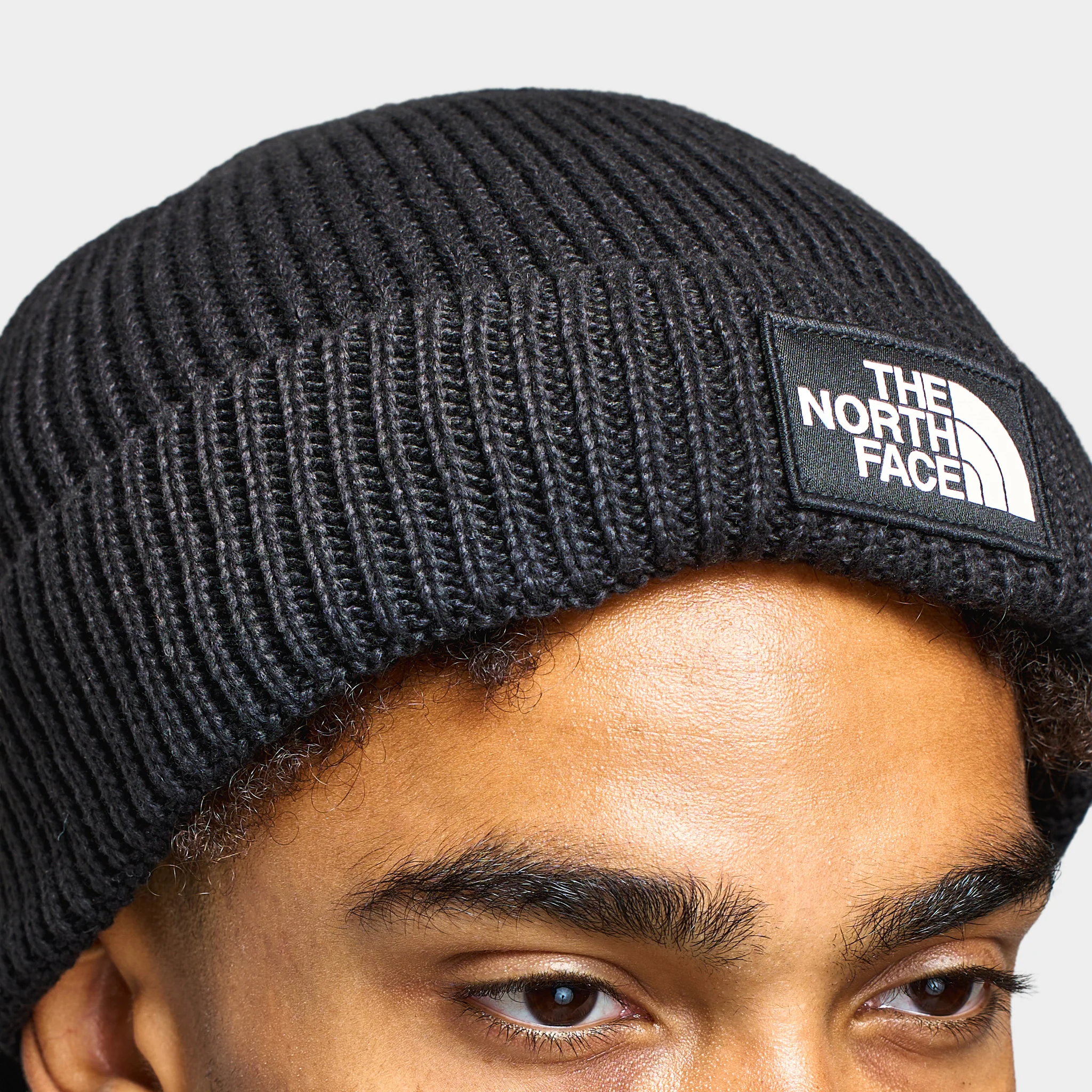 The North Face Logo Box Cuffed Beanie / TNF Black - Image 3