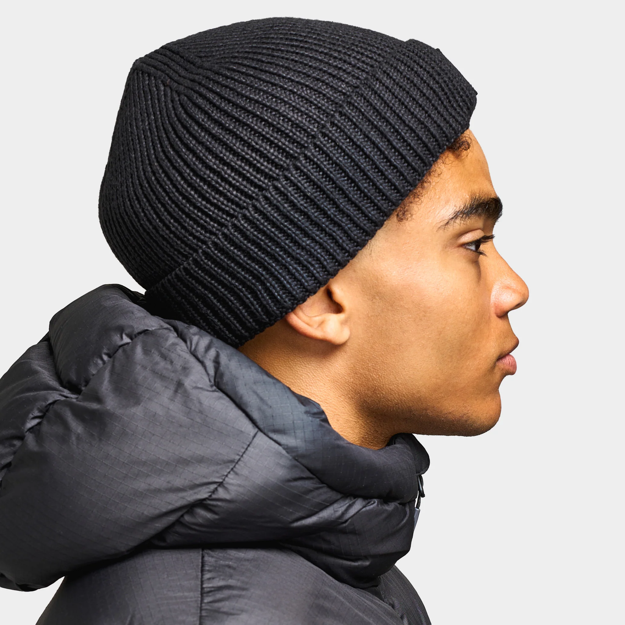 The North Face Logo Box Cuffed Beanie / TNF Black - Image 4