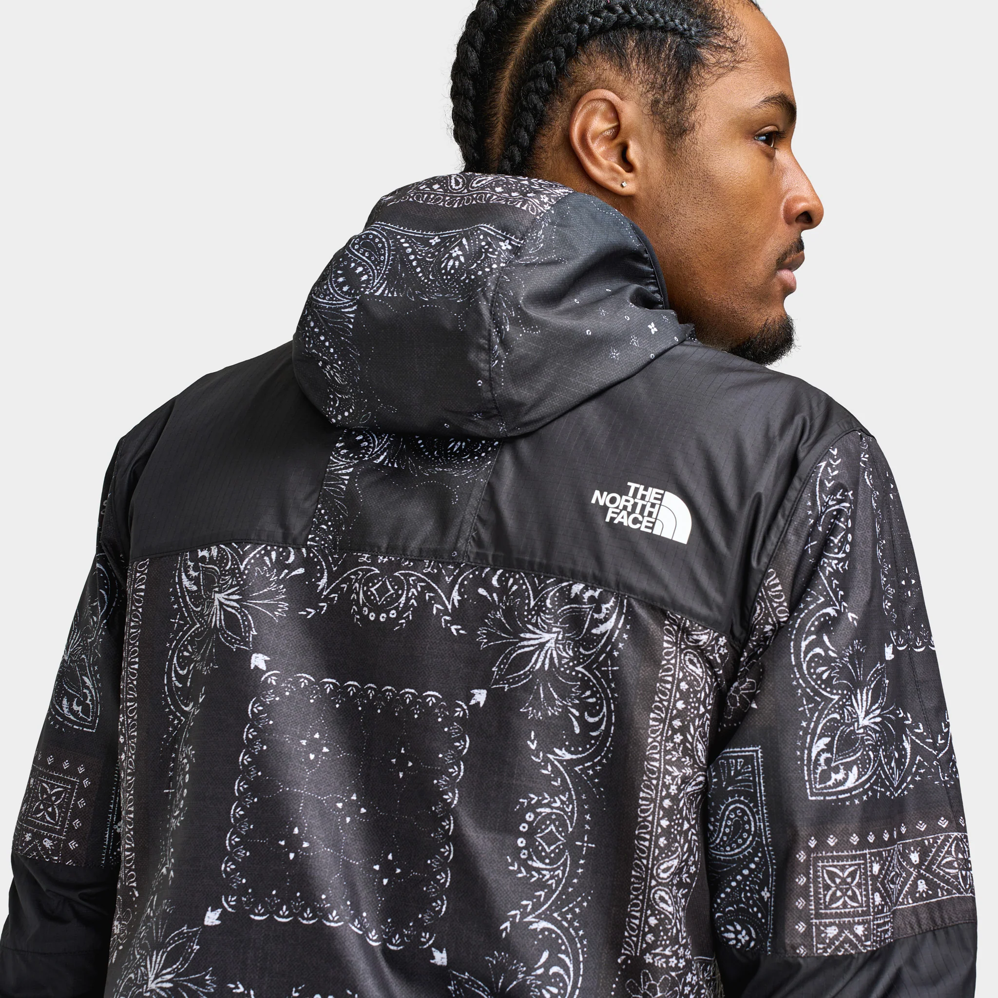 The North Face Mountain Jacket TNF Black / Bandana Print - Image 4