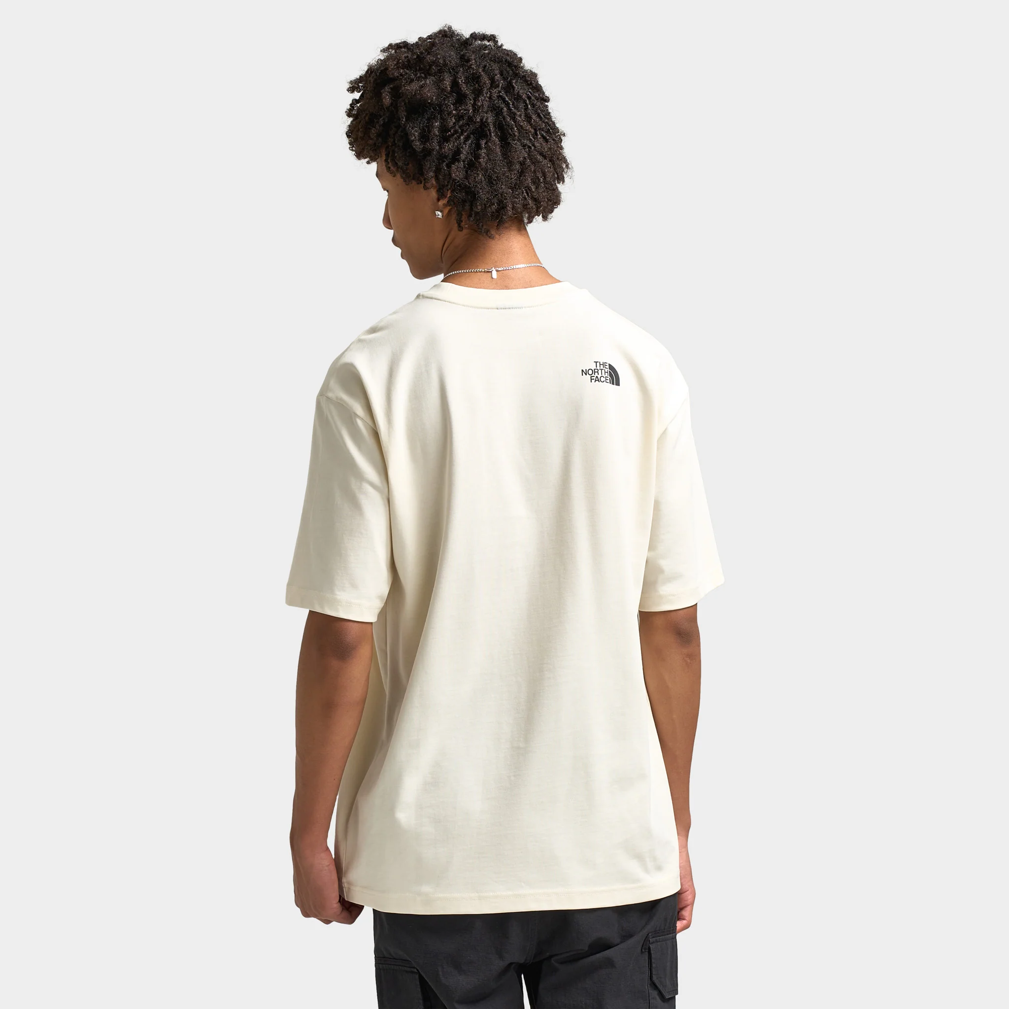 The North Face Oversized Mountain Graphic T-shirt / White Dune - Image 2