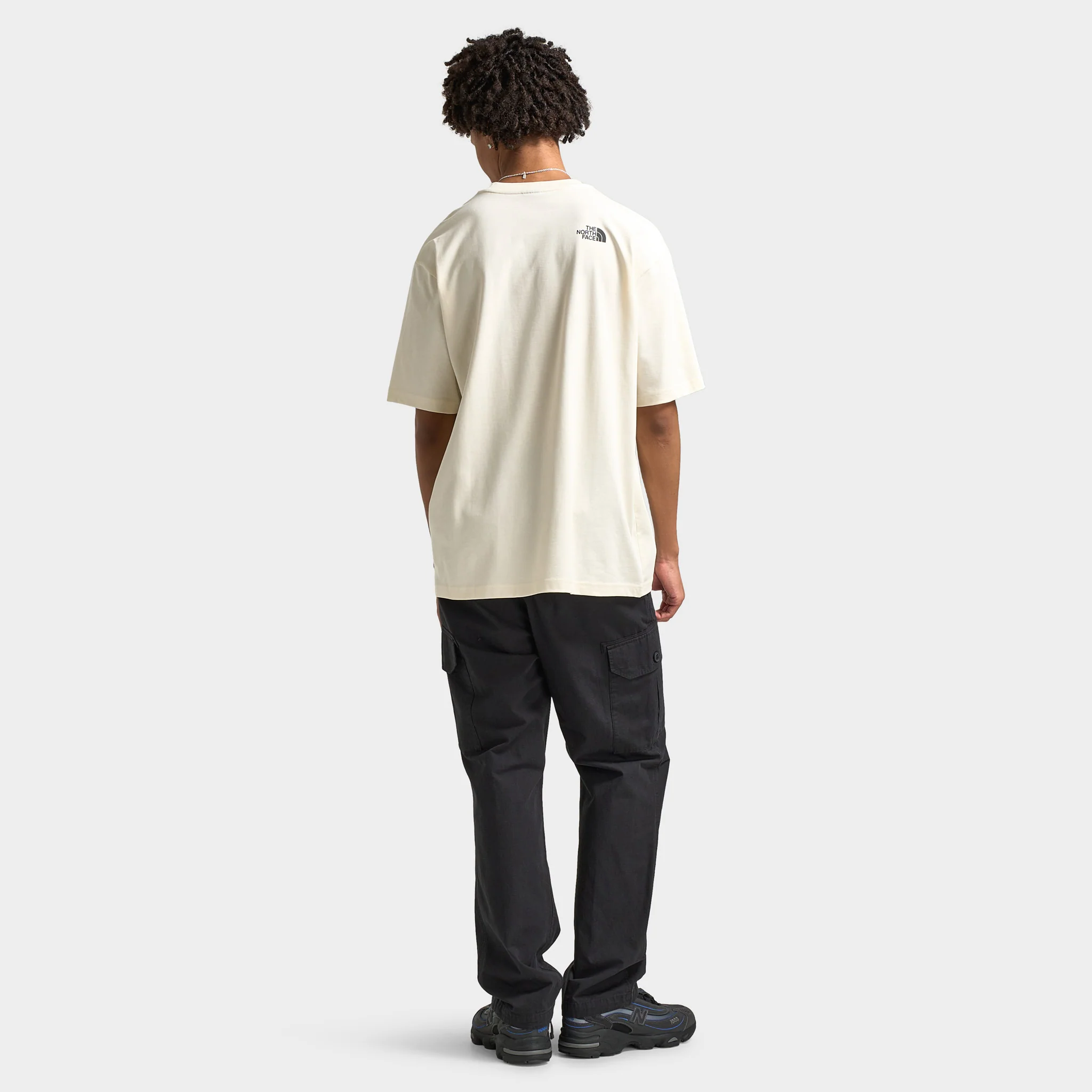 The North Face Oversized Mountain Graphic T-shirt / White Dune - Image 5