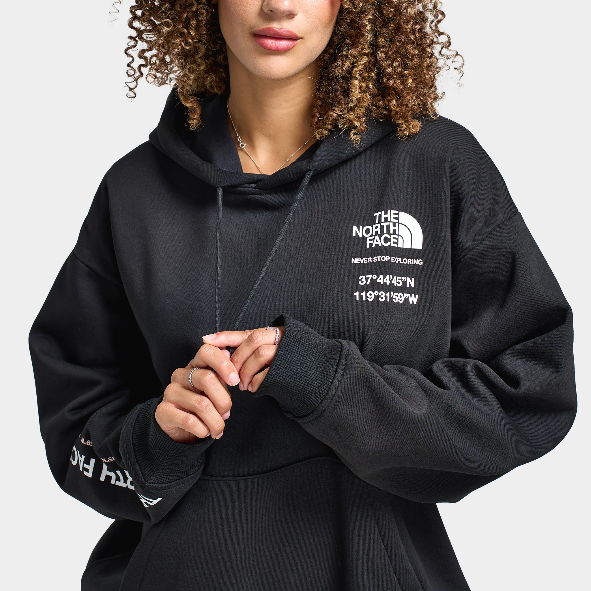 The North Face Women's Balanced Oversized Hoodie / Black - Image 3