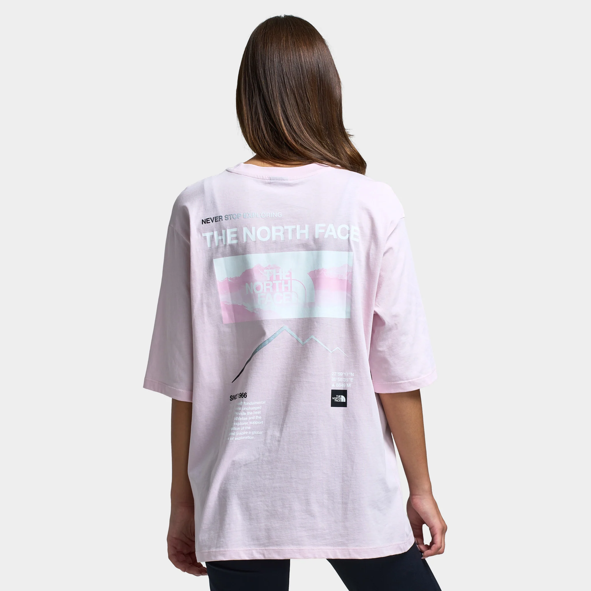 The North Face Women's Gradient Flow Oversized Tee / Pale Blossom - Image 2