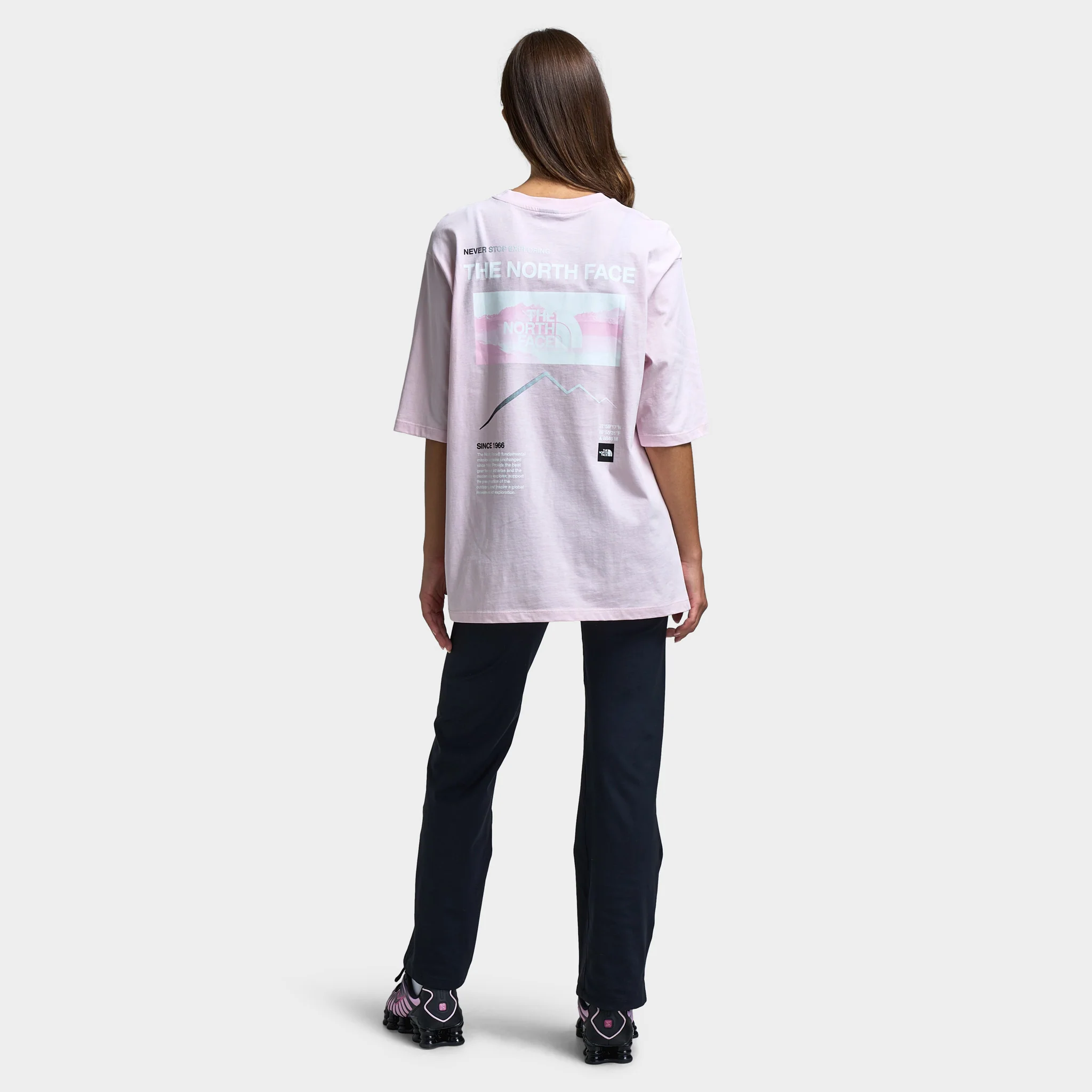 The North Face Women's Gradient Flow Oversized Tee / Pale Blossom - Image 5