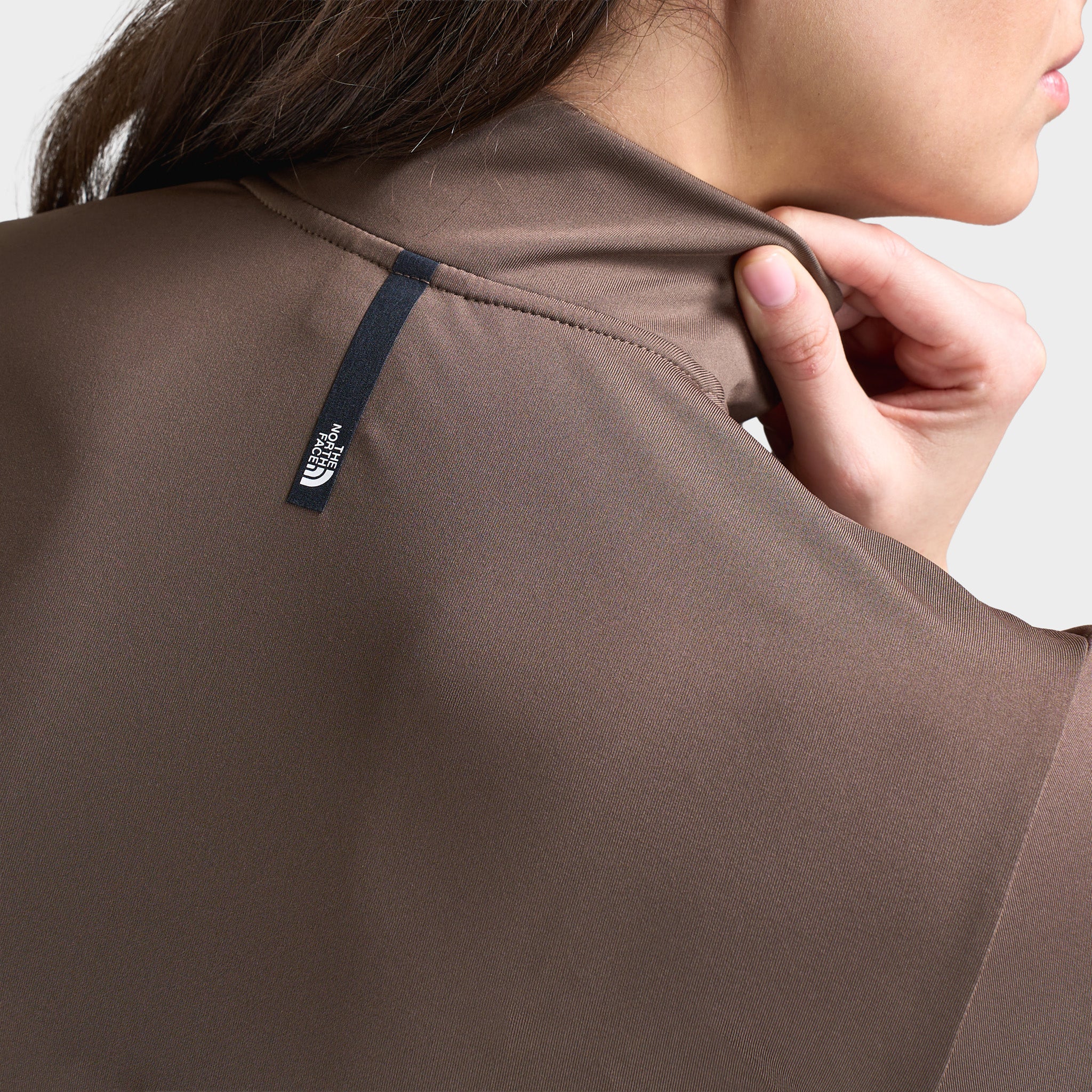 The North Face Women's Performance Simple Fullzip / Smokey Brown - Image 3