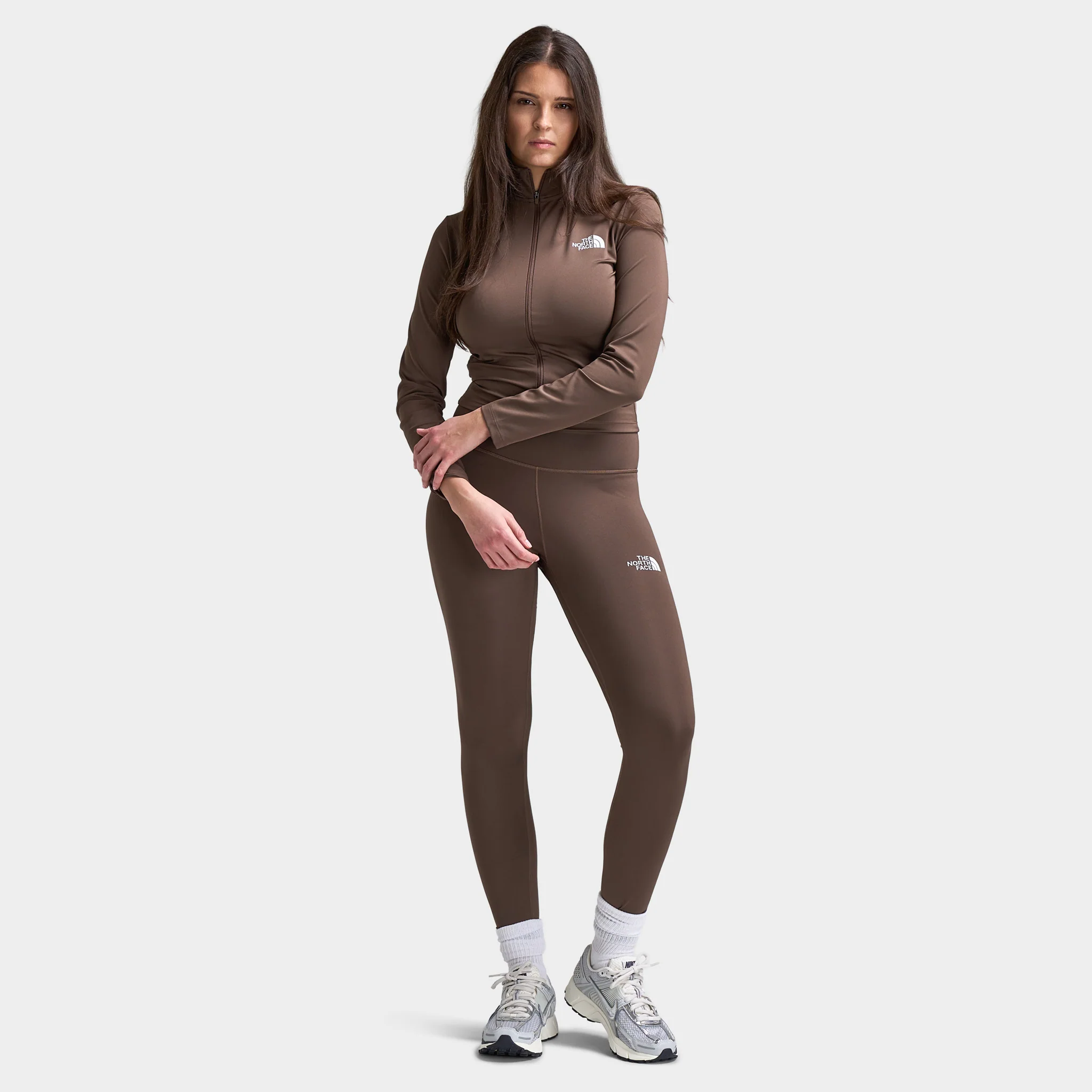 The North Face Women's Performance Simple Fullzip / Smokey Brown - Image 5