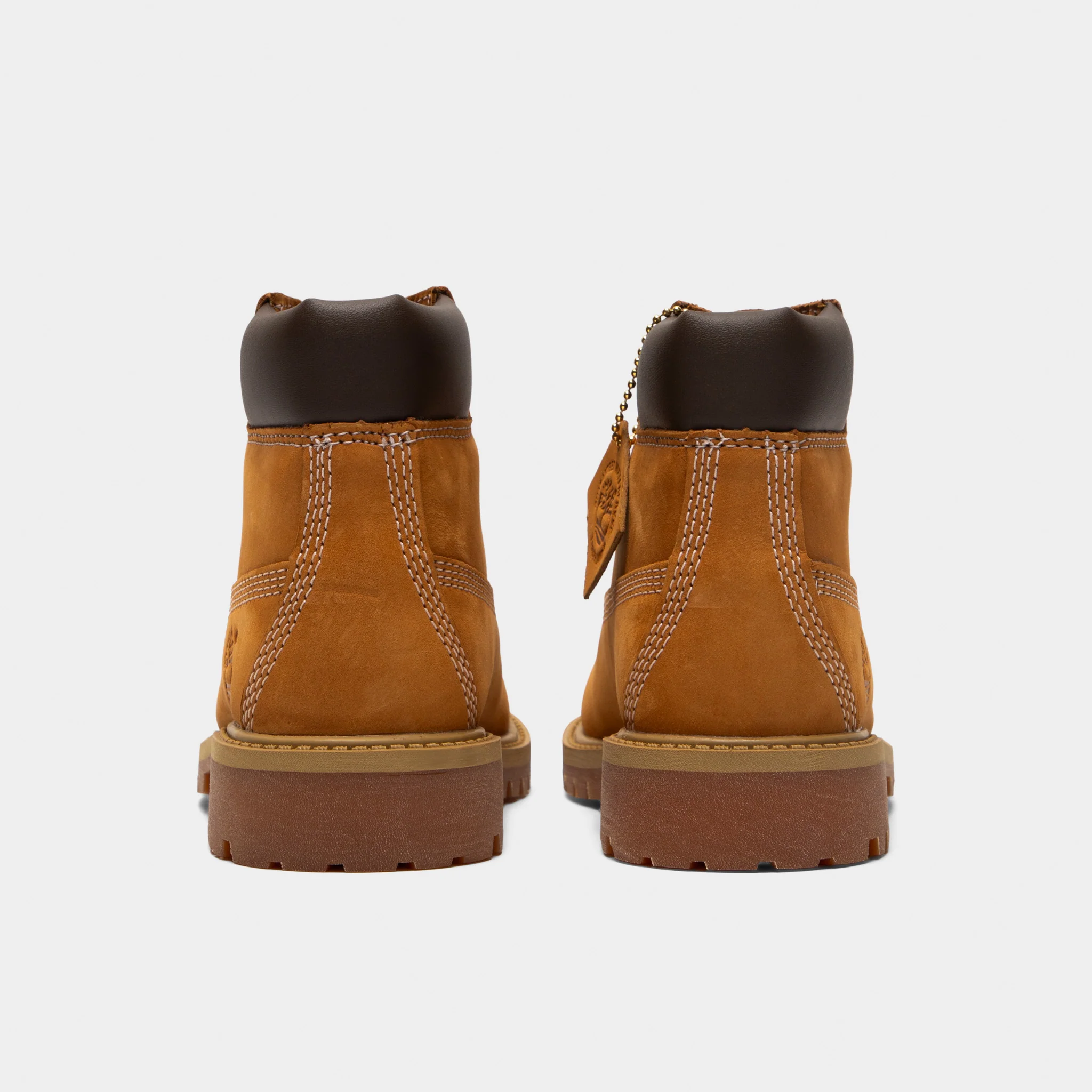 Timberland Children's 6-Inch Premium Lace Up Waterproof Boot / Wheat - Image 4