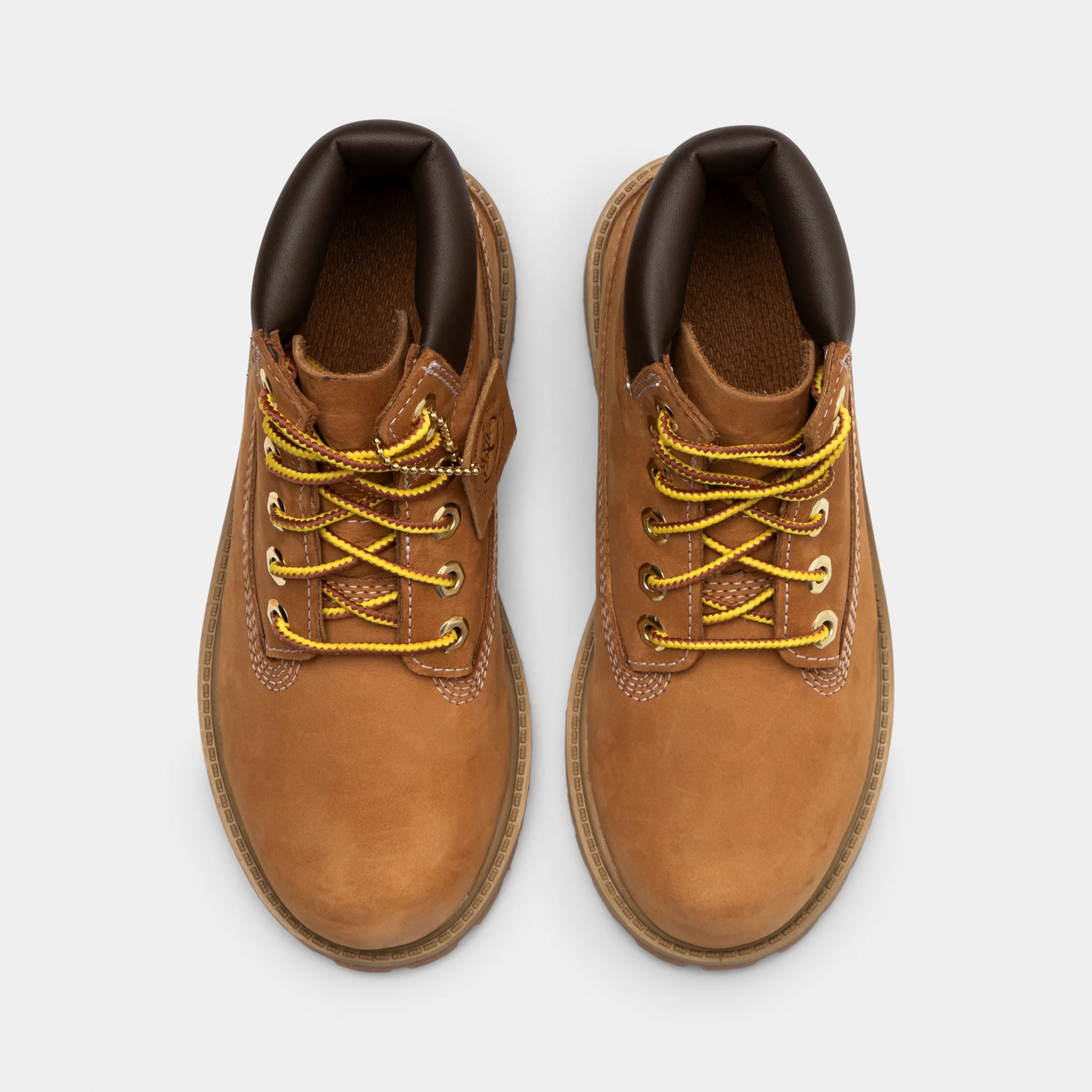 Timberland Children's 6-Inch Premium Lace Up Waterproof Boot / Wheat - Image 5