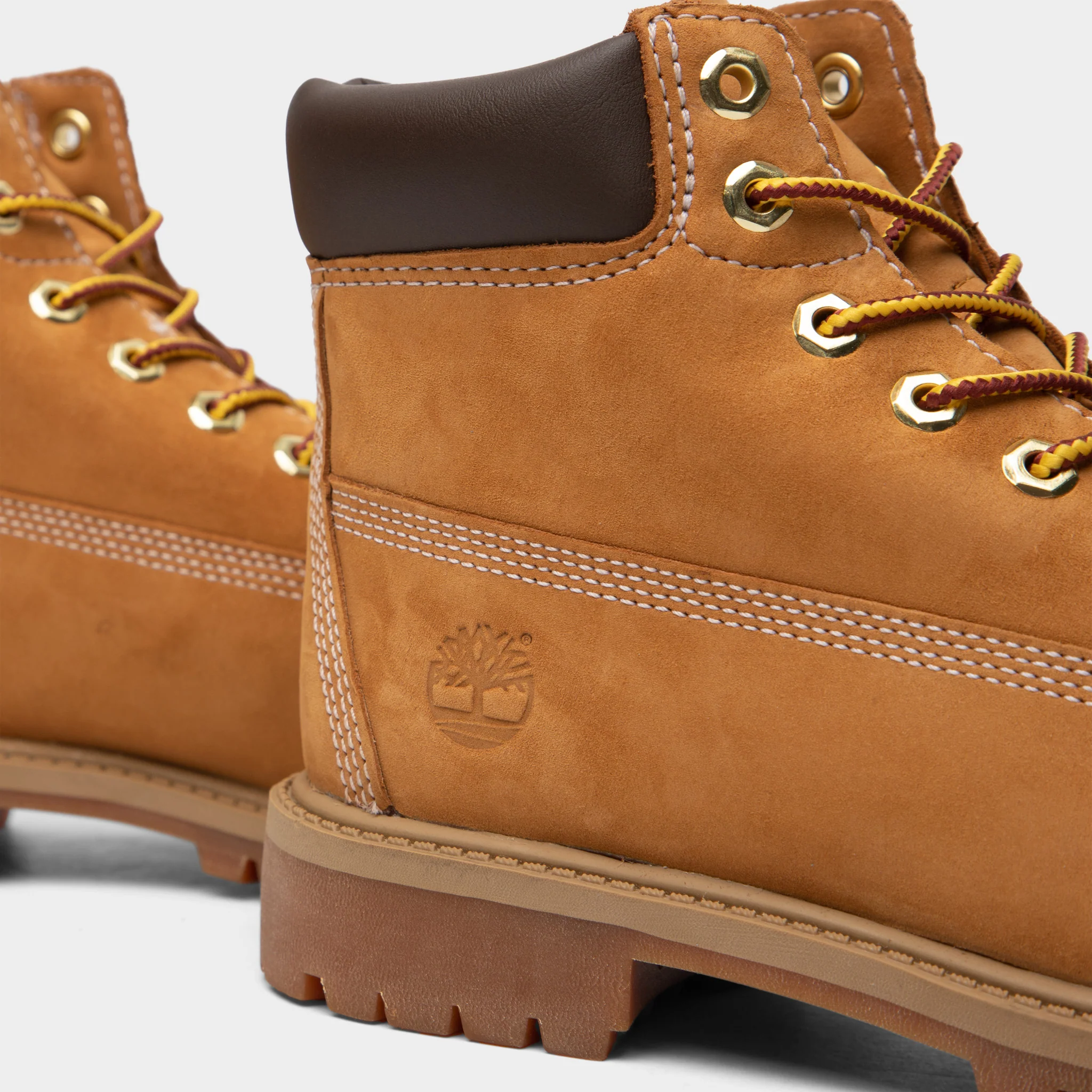 Timberland Children's 6-Inch Premium Waterproof Boot / Wheat Nubuck - Image 3