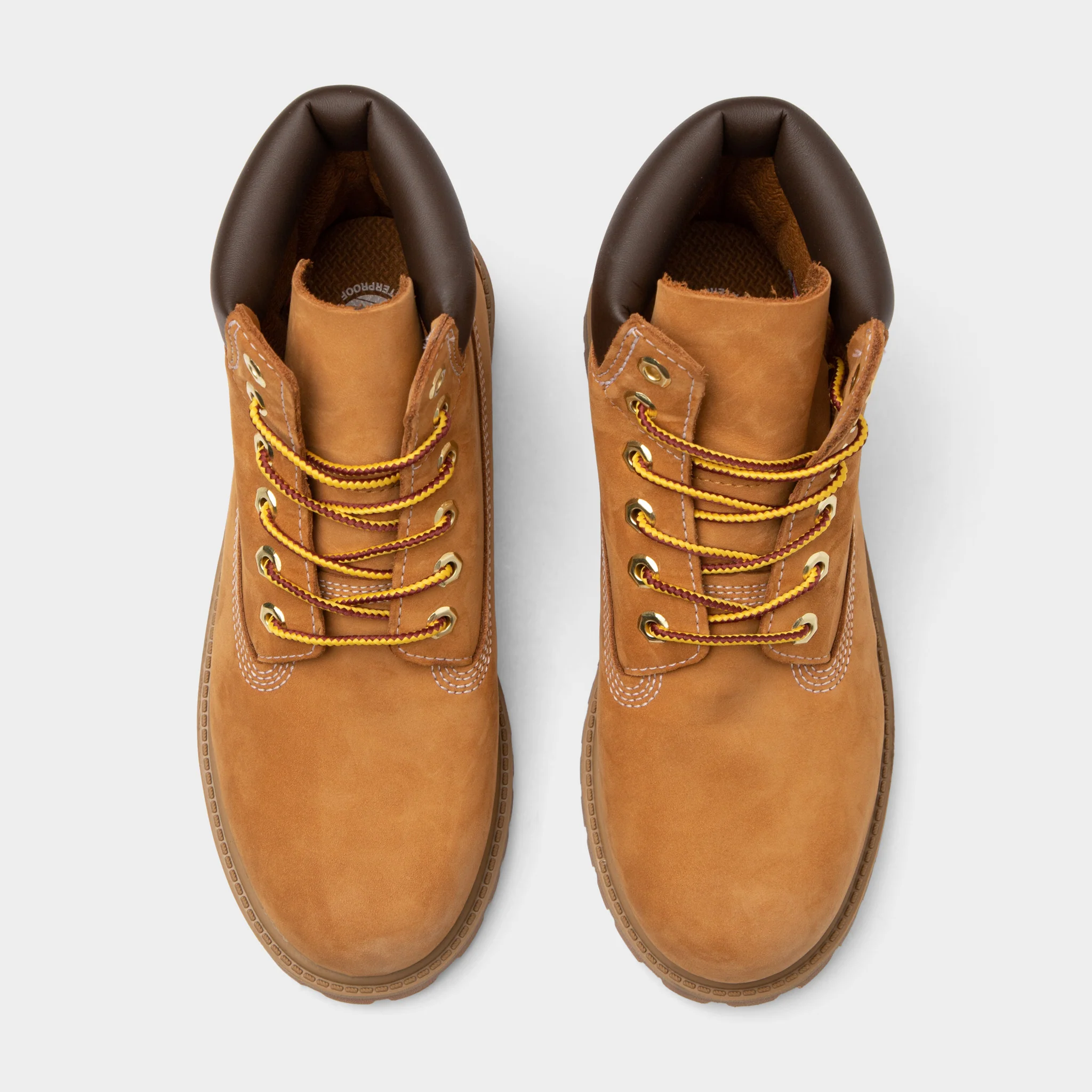 Timberland Children's 6-Inch Premium Waterproof Boot / Wheat Nubuck - Image 5