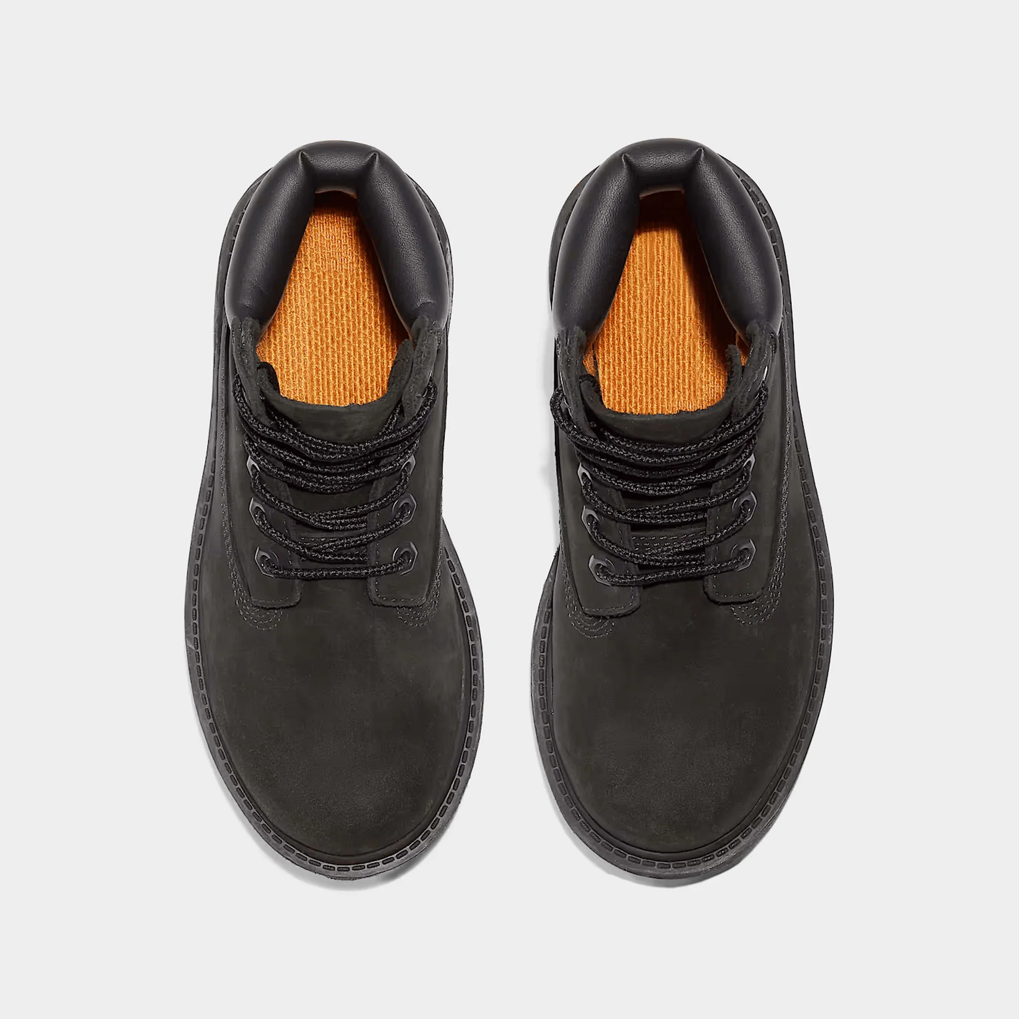 Timberland Childrens' 6 Inch Waterproof Boots / Black Nubuck - Image 5