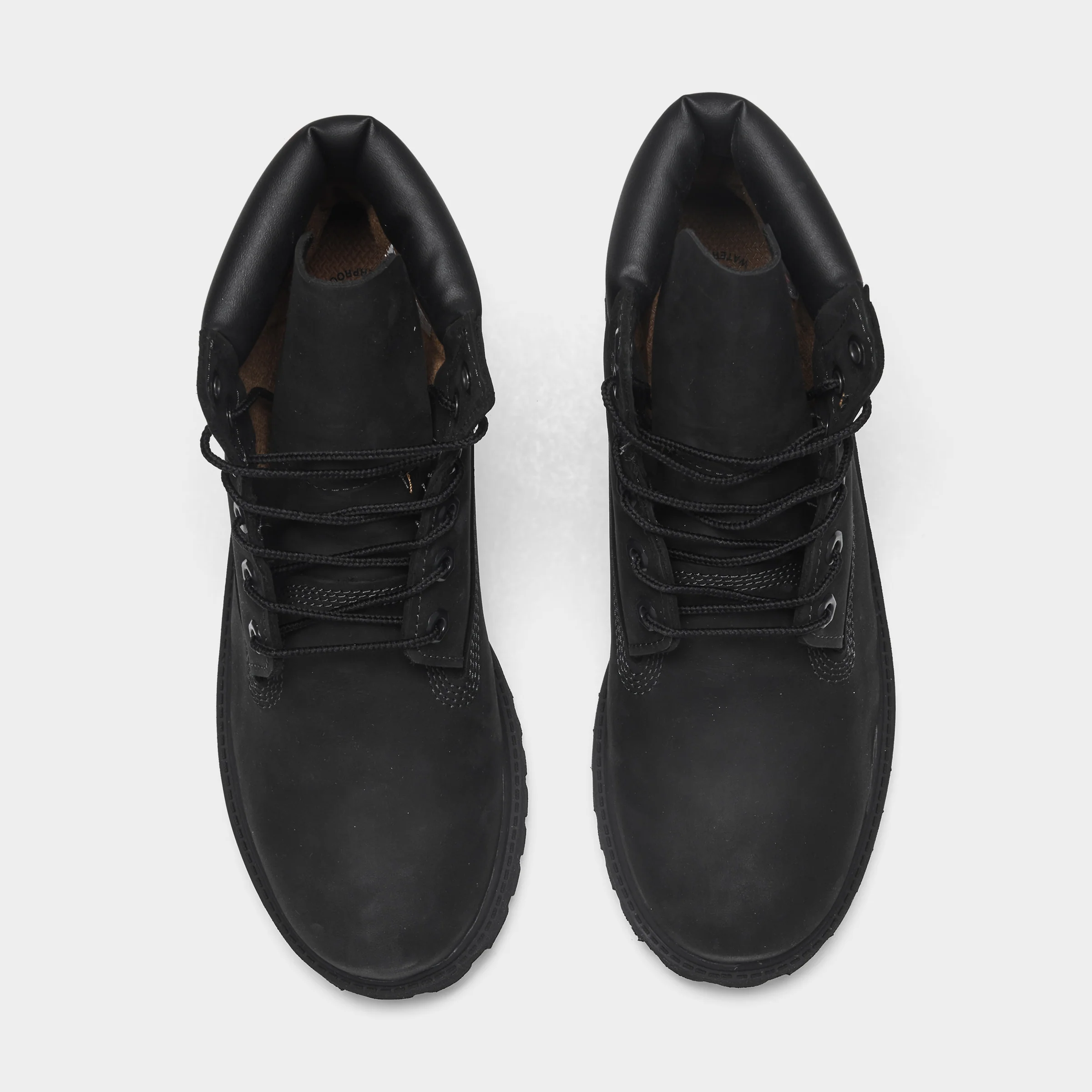 Timberland Juniors' 6-Inch Premium Lace Up Waterproof Boot / Black - Image 5
