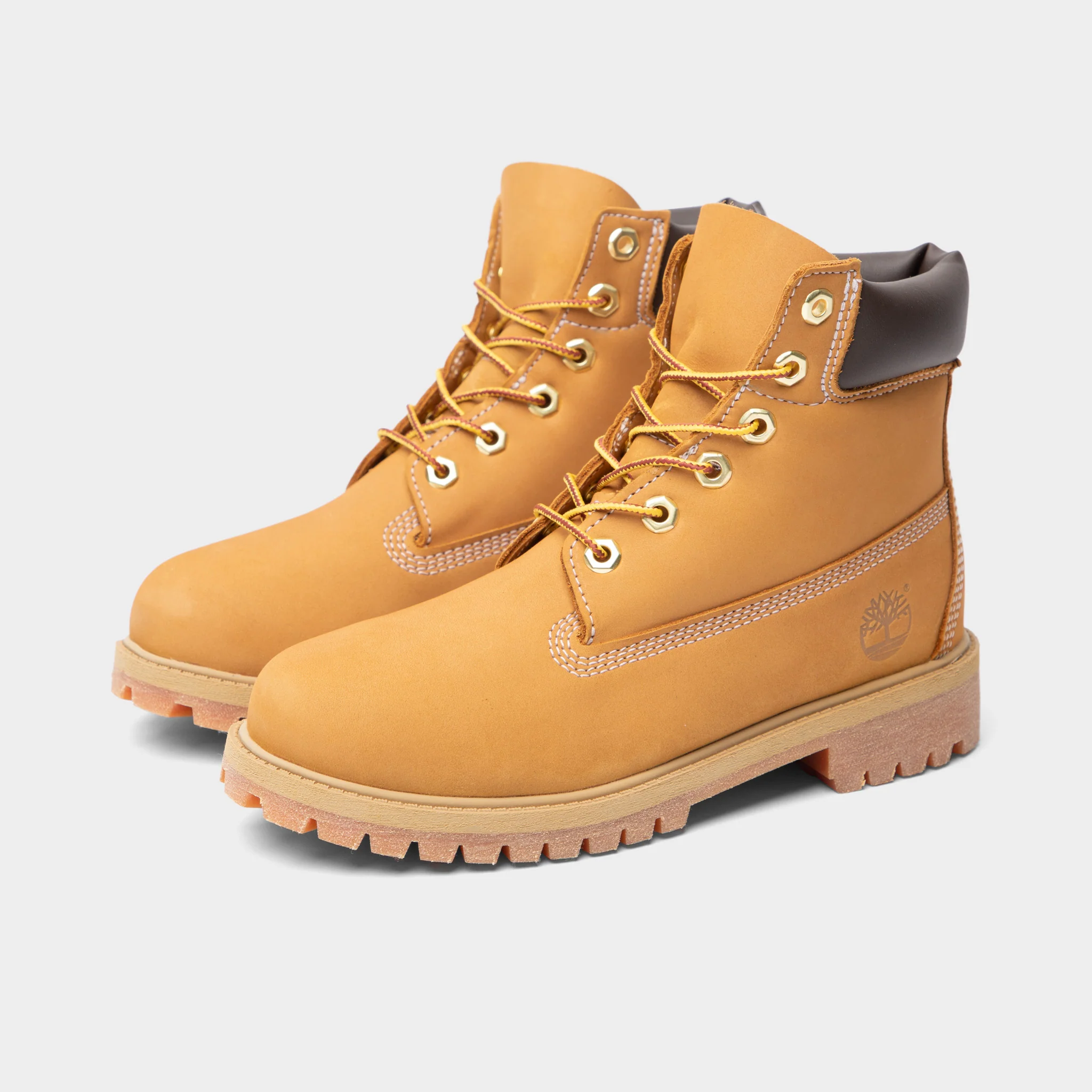 Timberland Juniors' 6-Inch Premium Waterproof Boot / Wheat Nubuck - Image 2