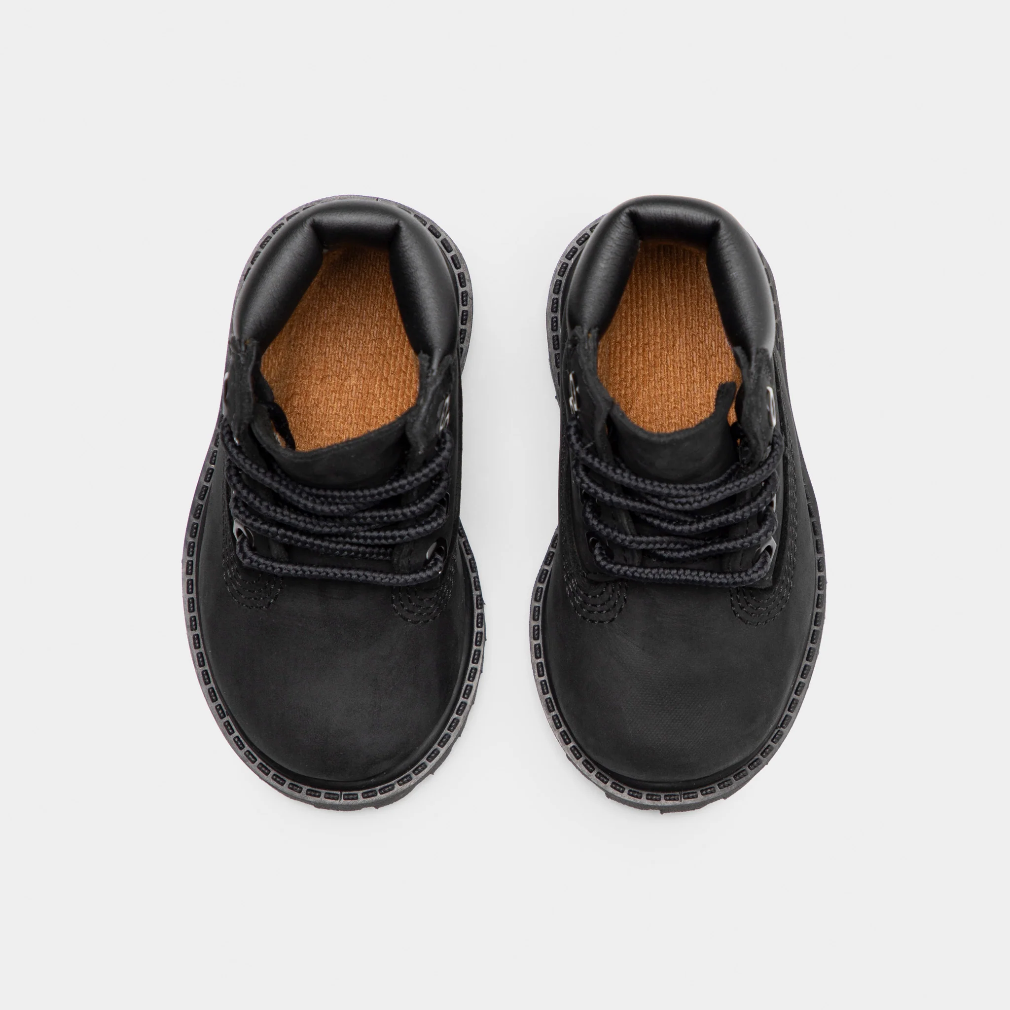 Timberland Toddlers' 6-Inch Premium Lace Up Waterproof Boot / Black - Image 5