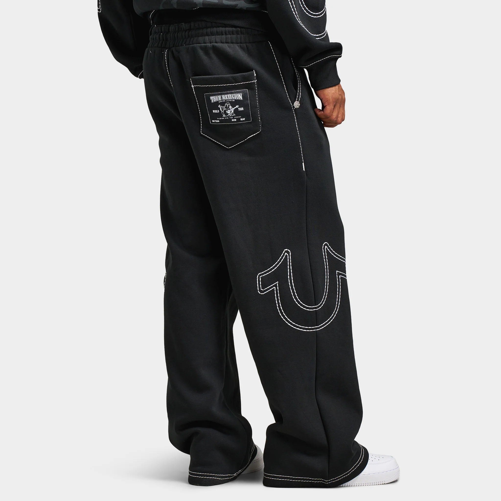 True Religion Baggy Big T Sweatpants / Jet Black - Image 2