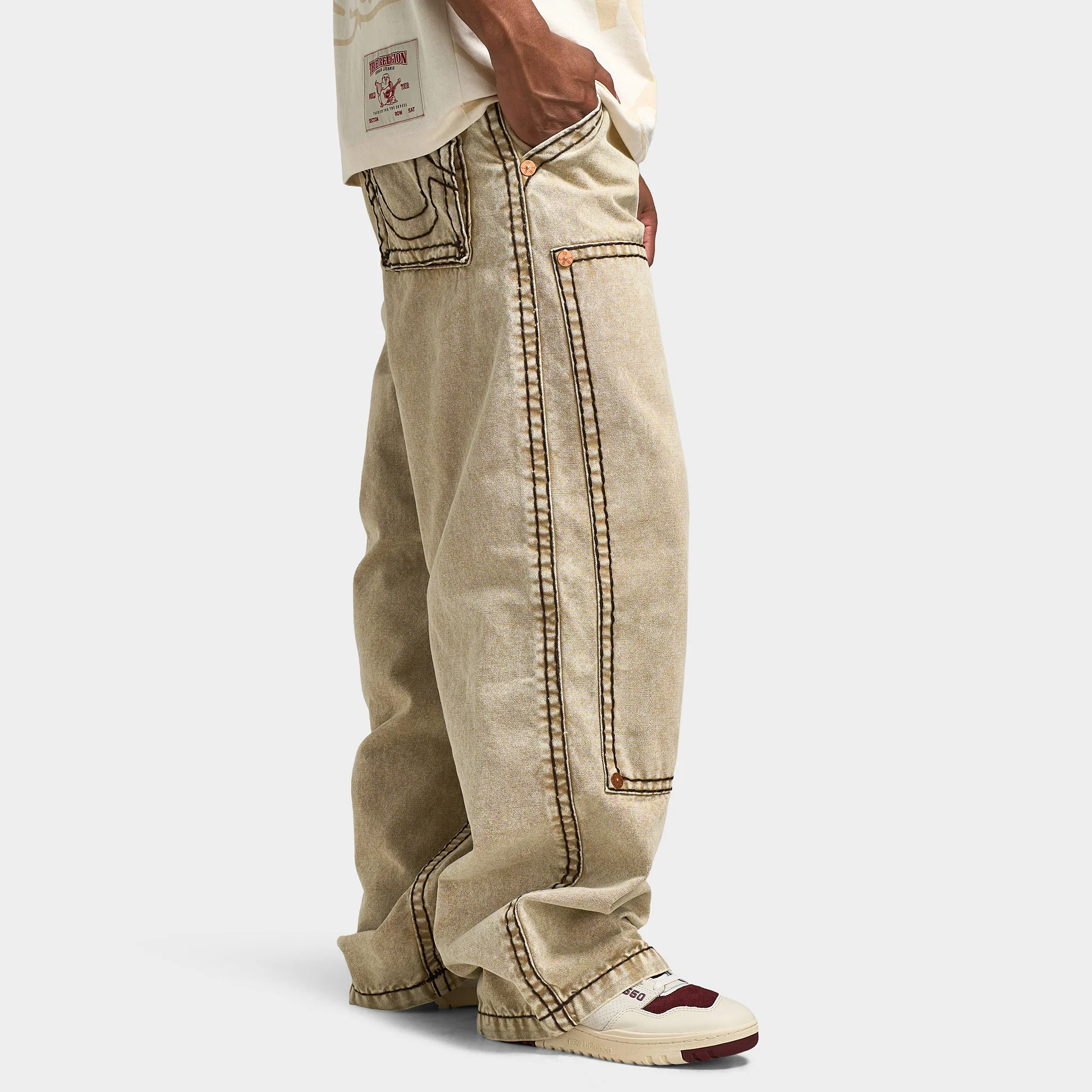 True Religion Baggy Canvas Carpenter Super T / Washed Canvas - Image 4